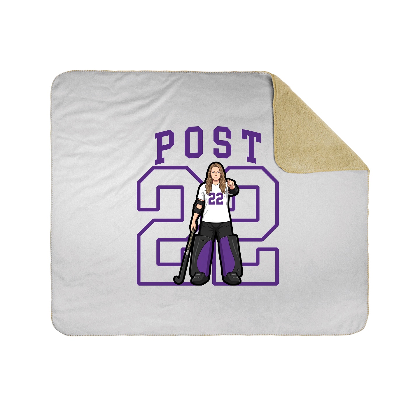 Throw Blanket — Shirsey in White