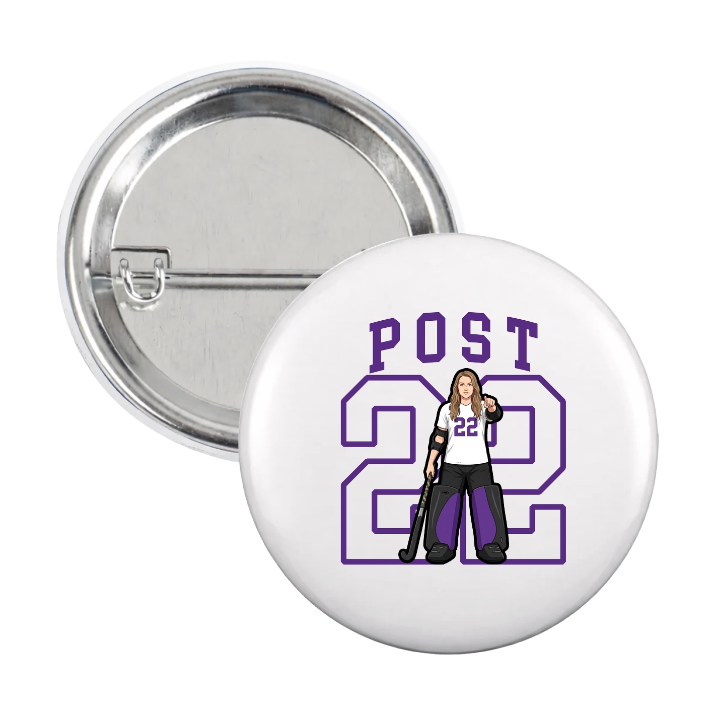 Game Day Button — Shirsey in White