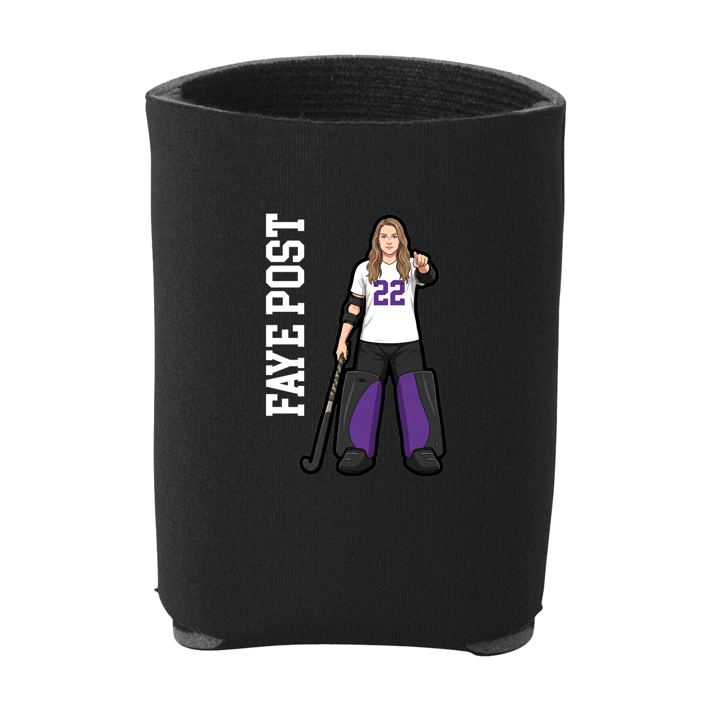 Can Holder — Name Vertical in Black