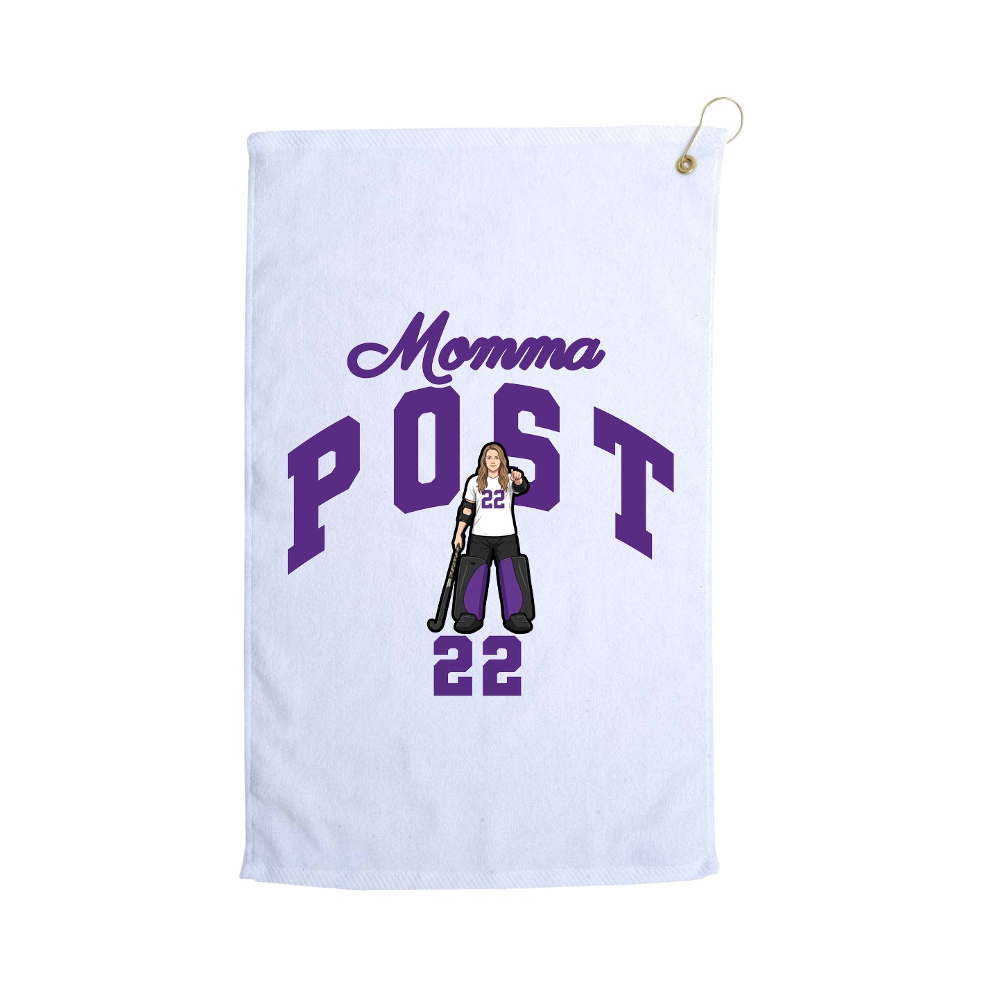 Golf Towel — Mothers Day Arch in White