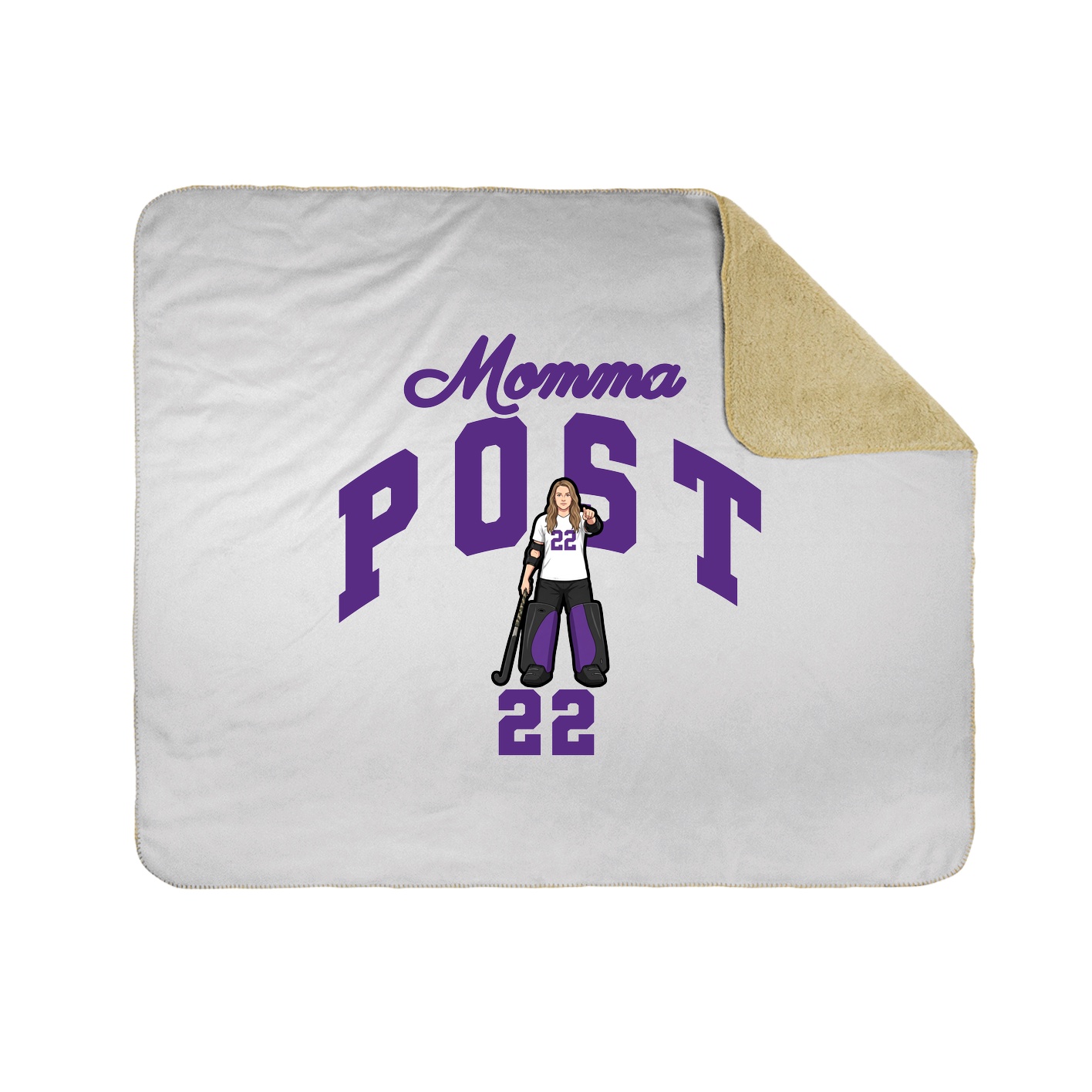Throw Blanket — Mothers Day Arch in White