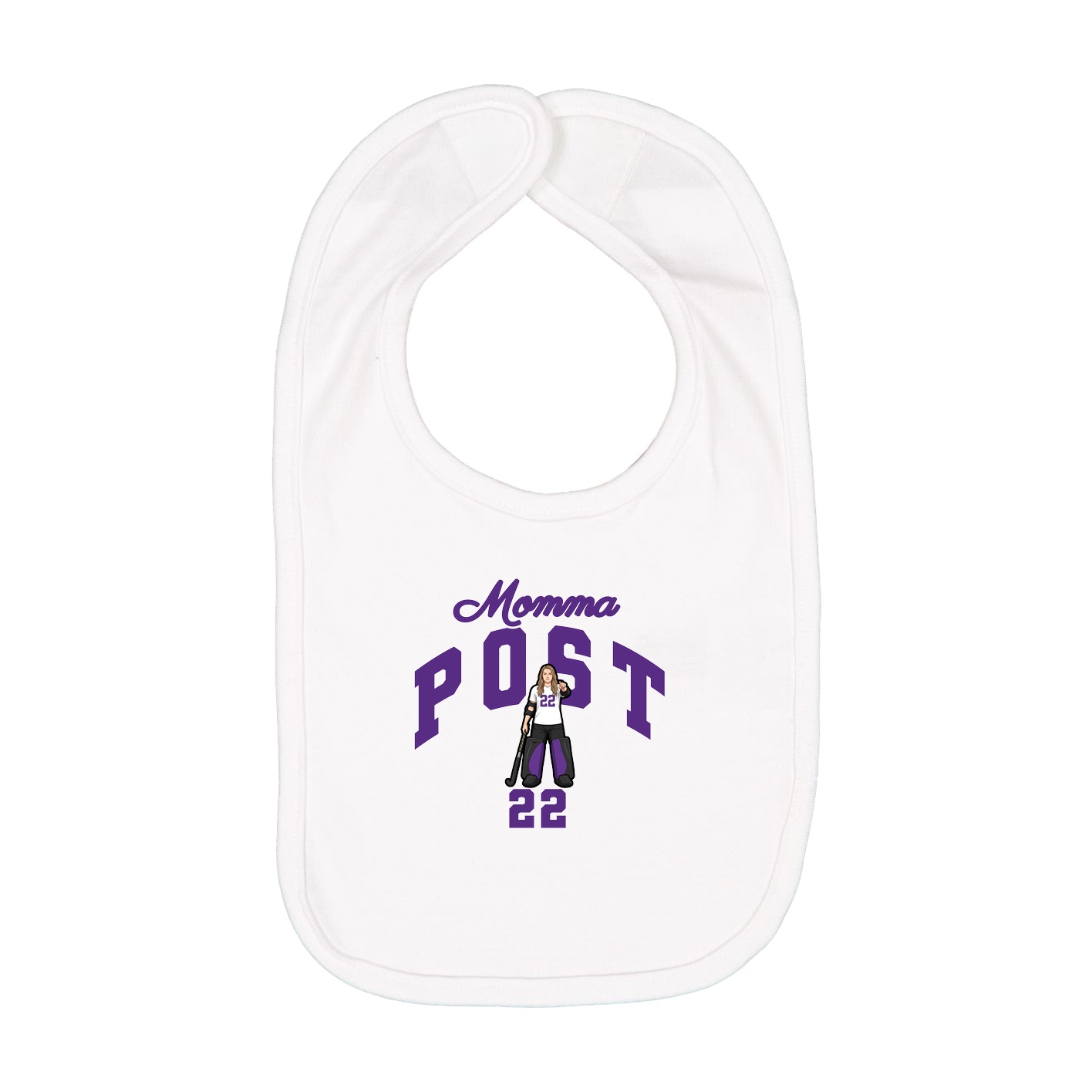 Infant Bib — Mothers Day Arch in White