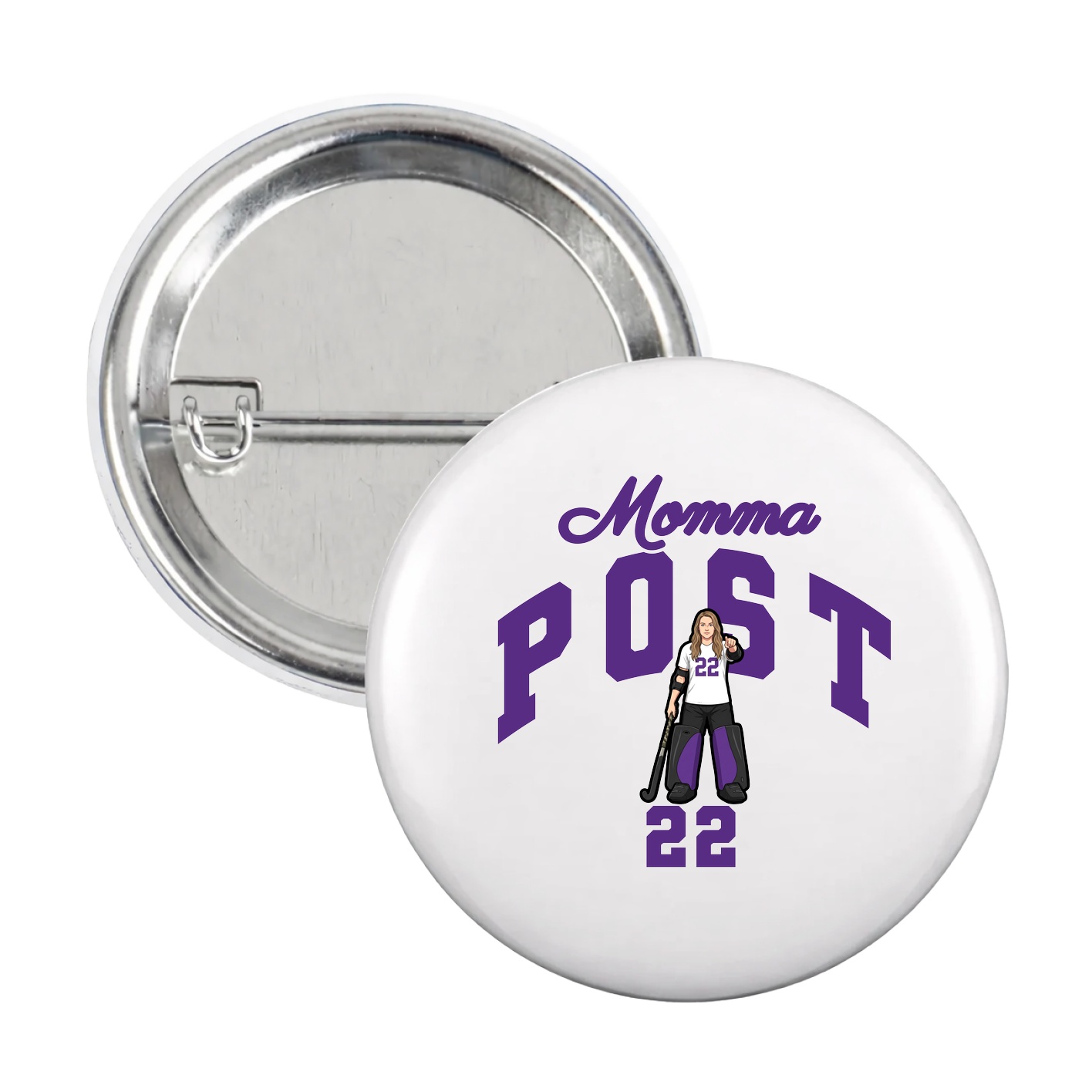 Game Day Button — Mothers Day Arch in White