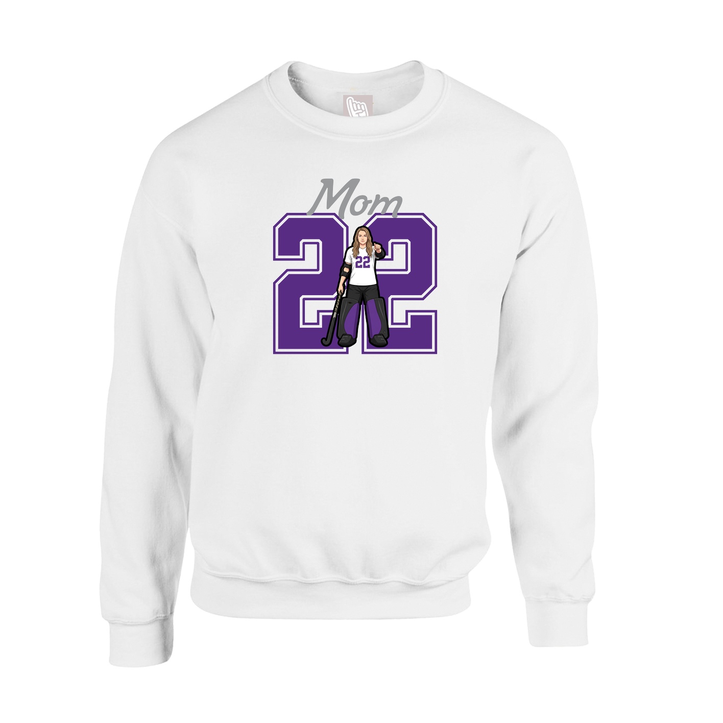 Fleece Crew — Mothers Day Shirsey in White