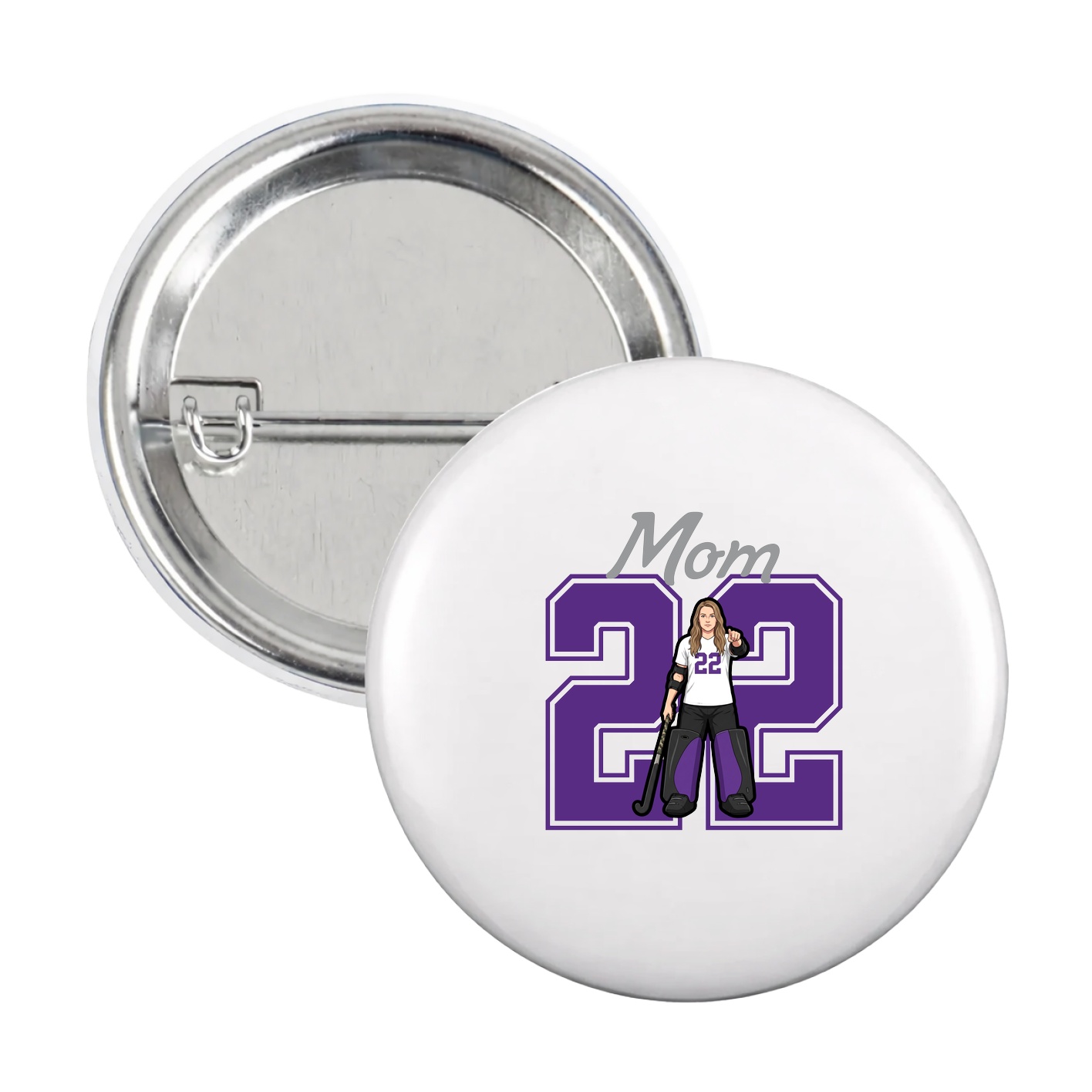 Game Day Button — Mothers Day Shirsey in White