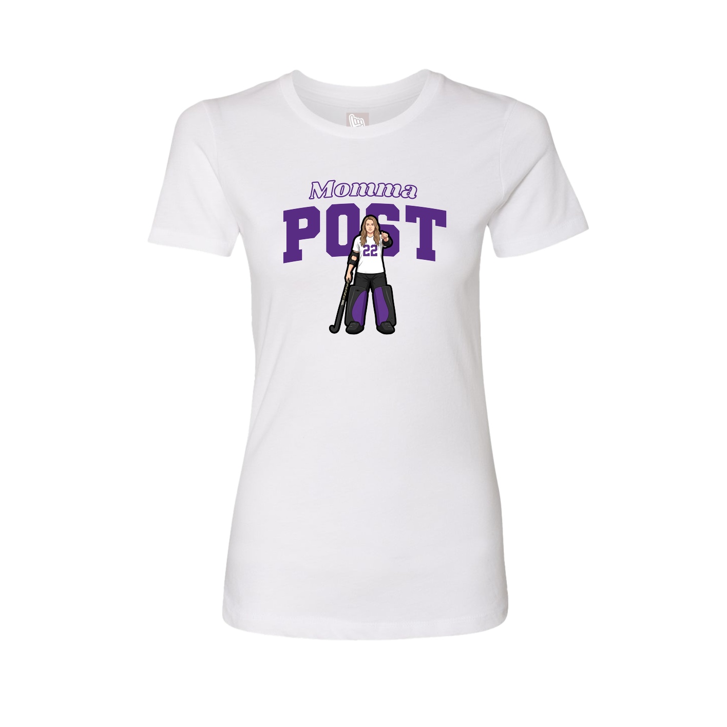 Womens Tee — Mothers Day Block in White