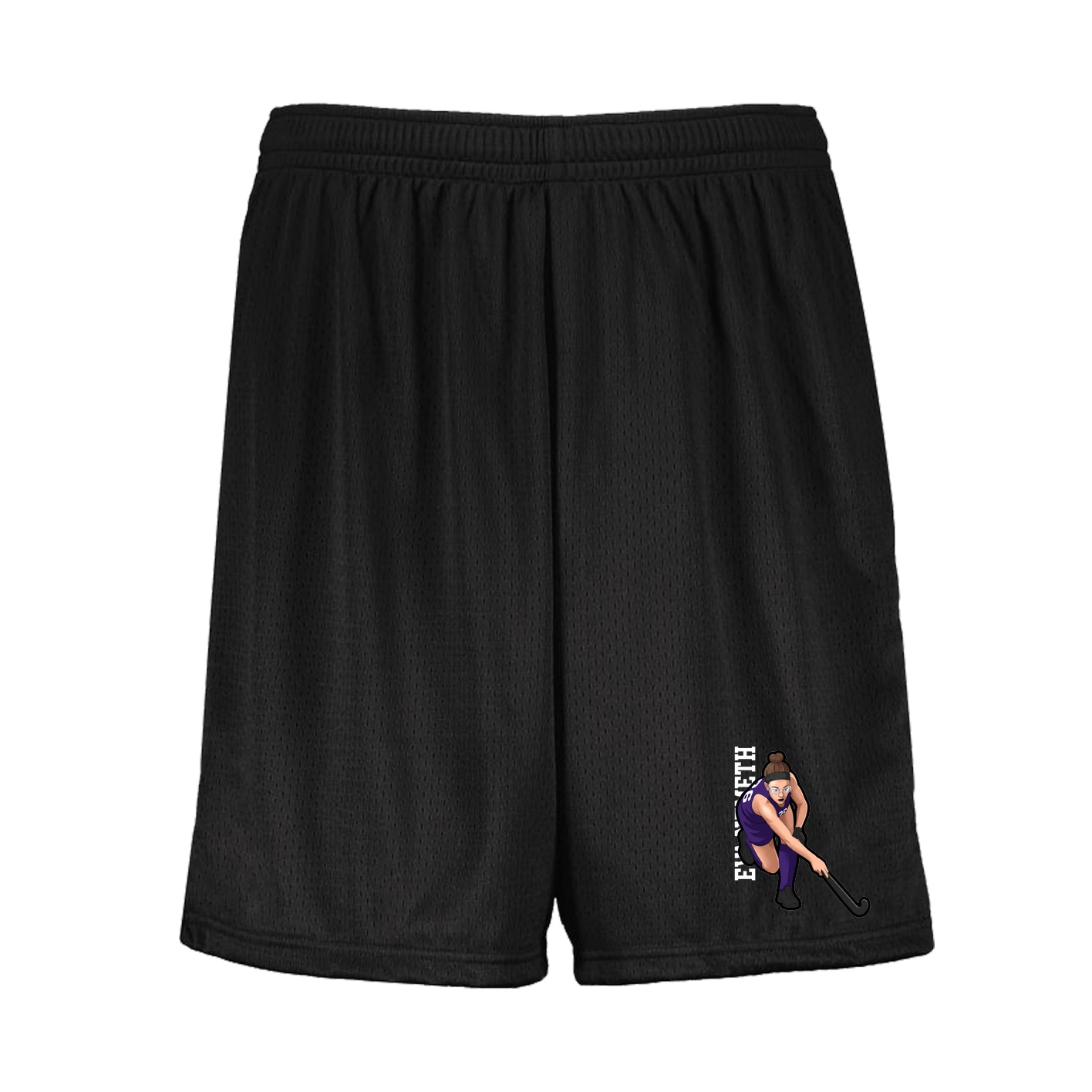Shorts — Name Vertical in Black