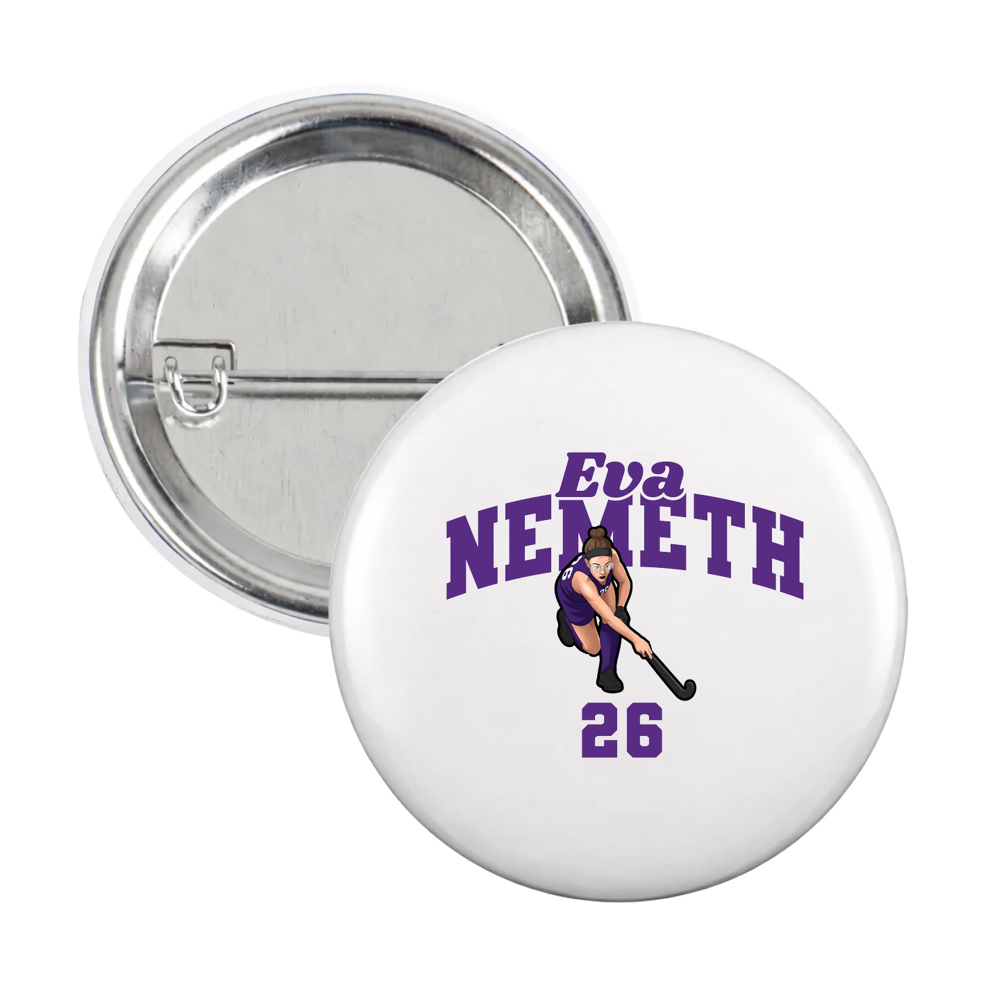 Game Day Button — Signature Arch in White