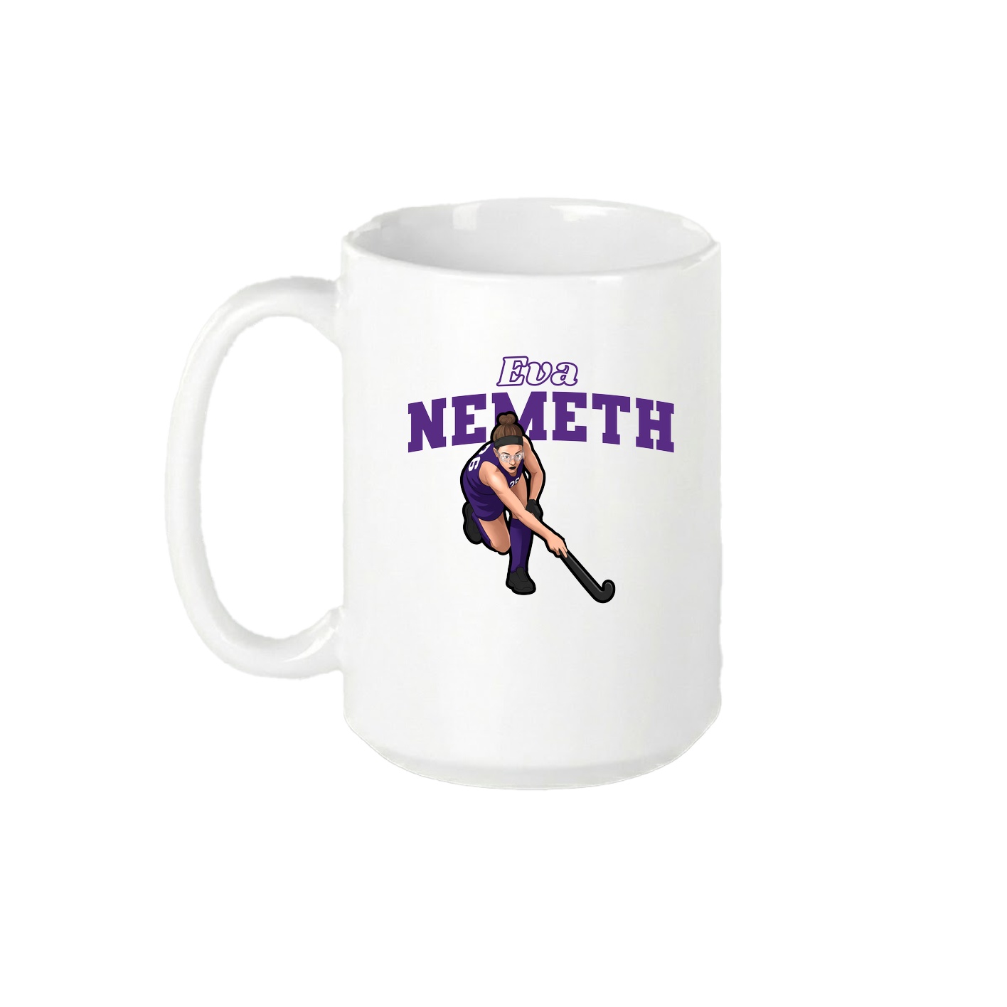 15oz Coffee Mug — Name Arch in White