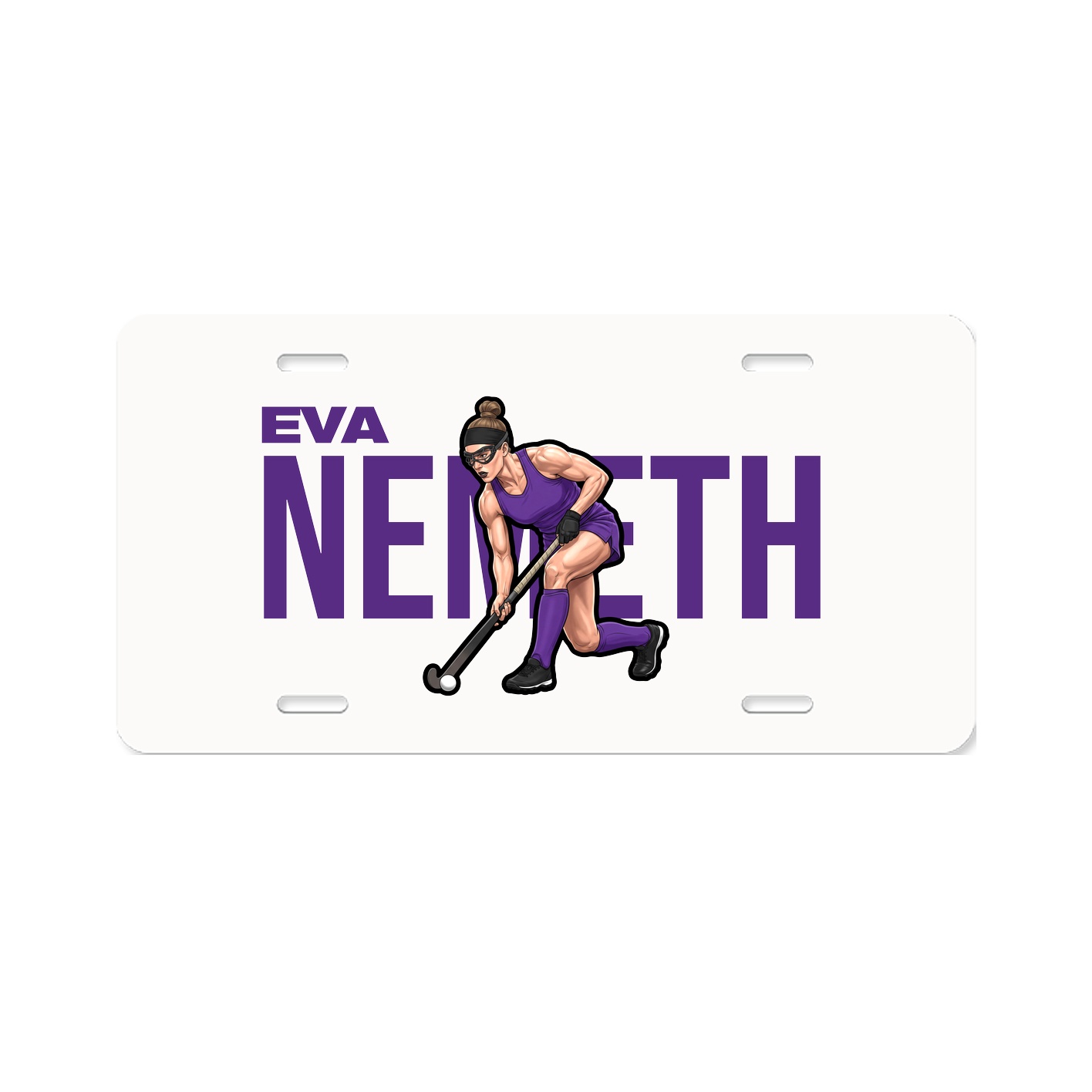 License Plate — Player Name in Classic