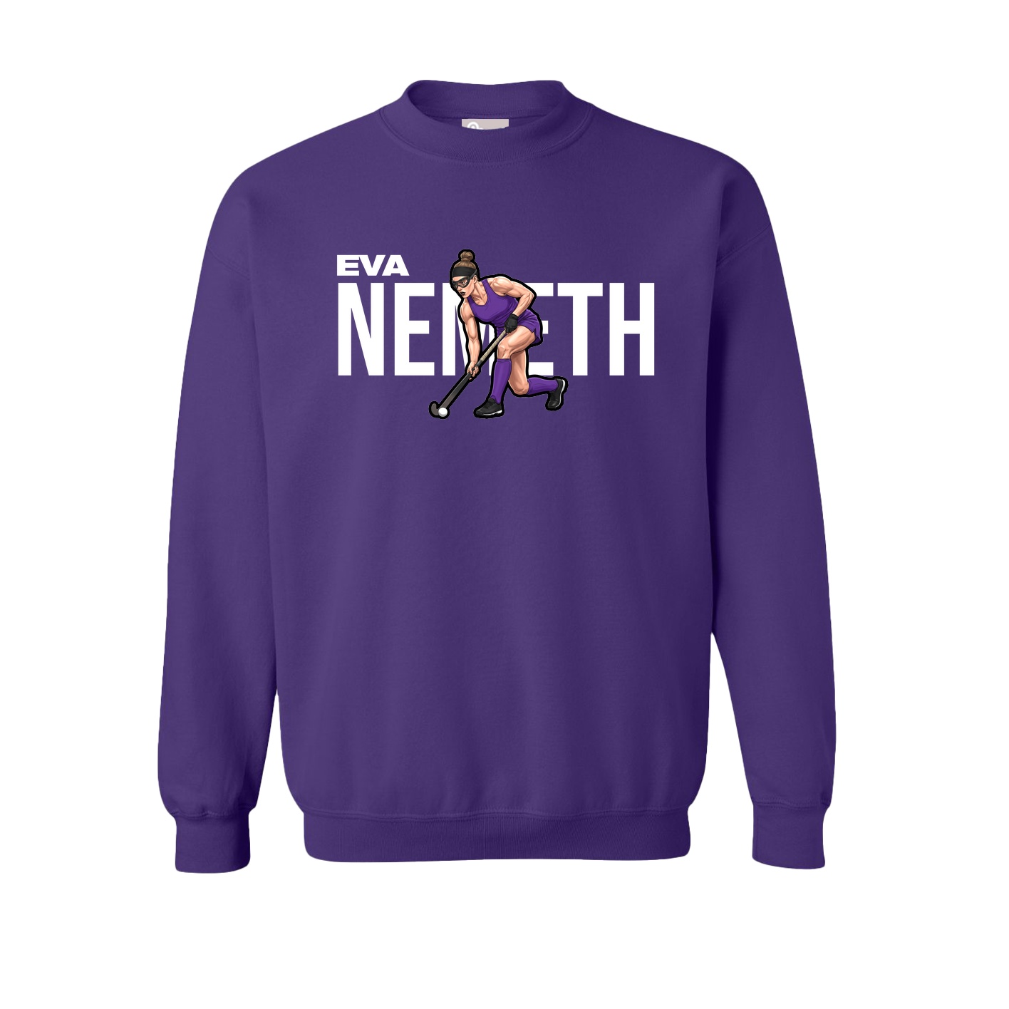 Fleece Crew — Player Name in Purple