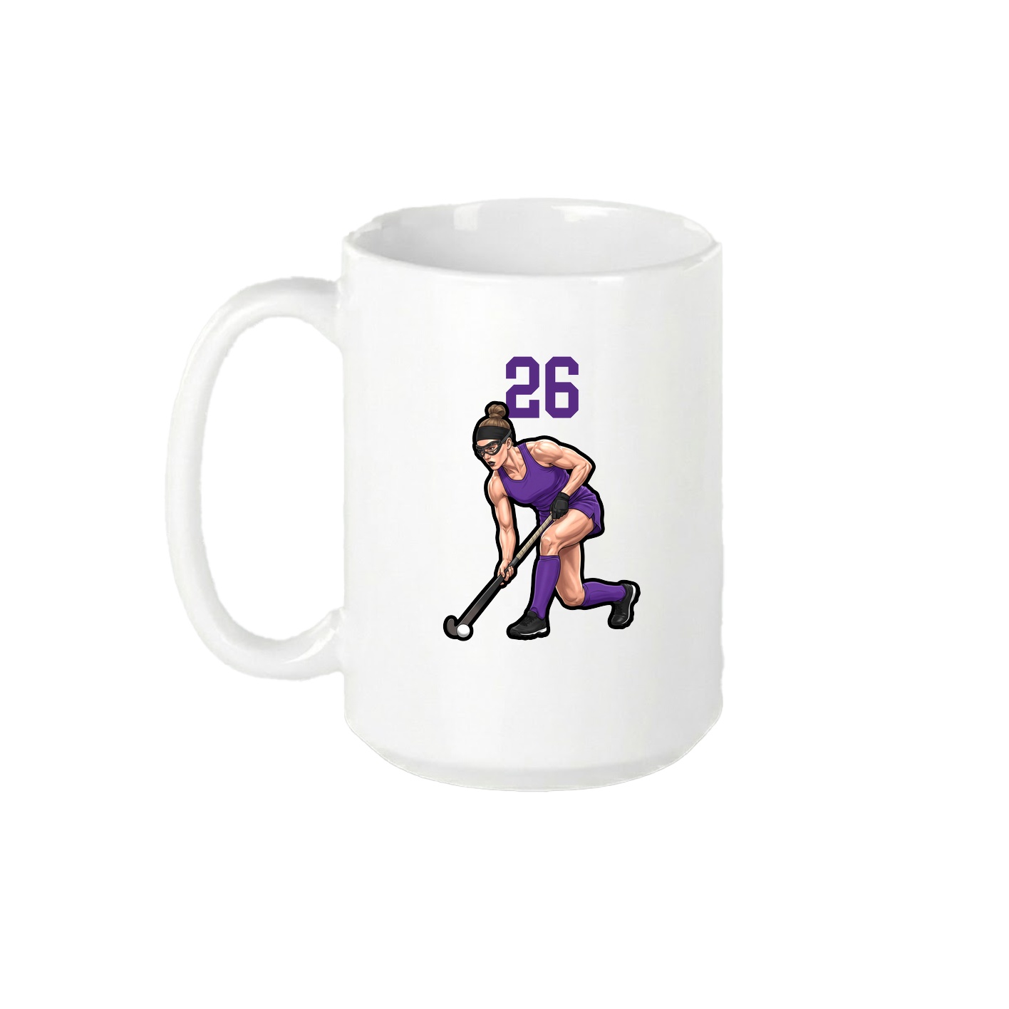 15oz Coffee Mug — Number Top in White