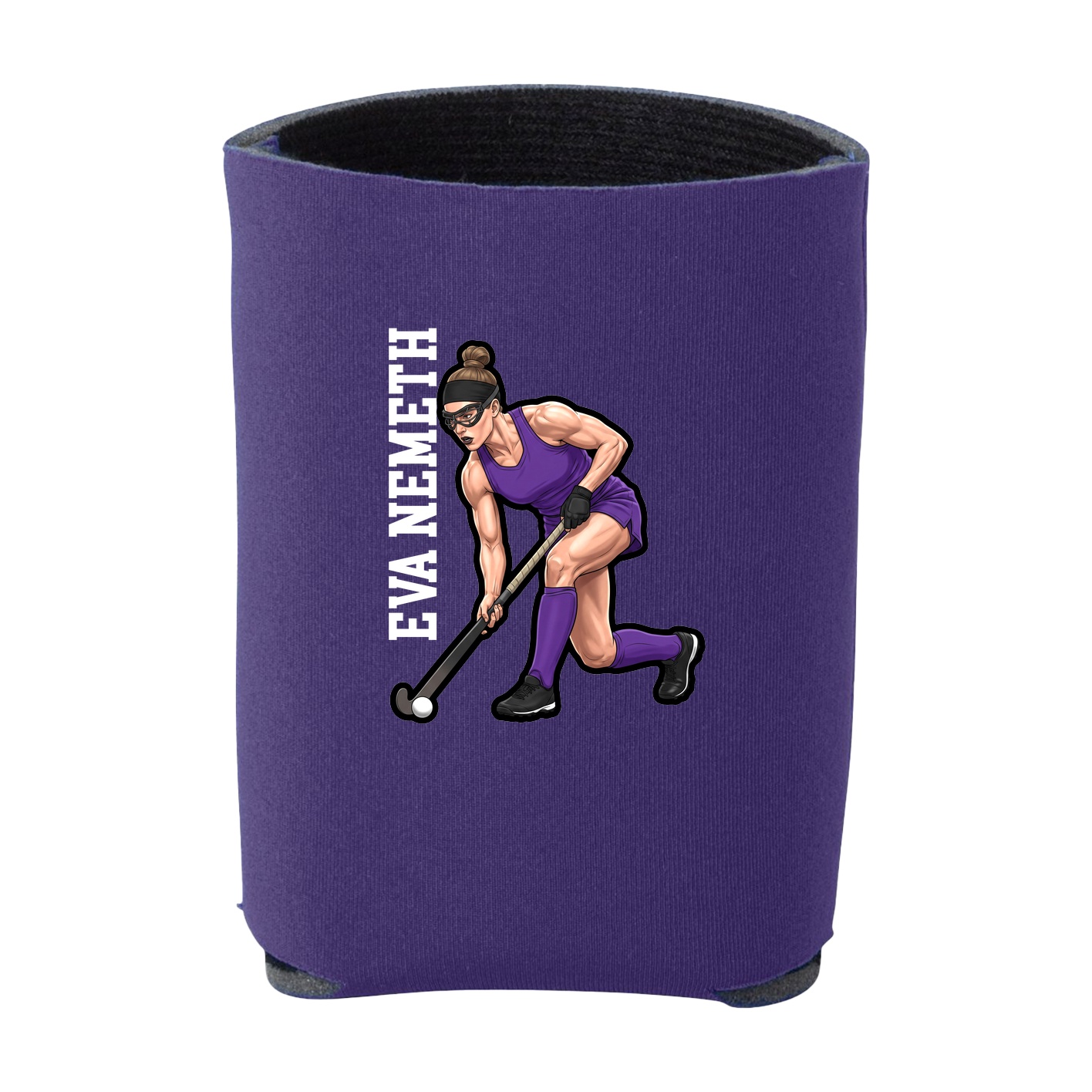 Can Holder — Name Vertical in Purple