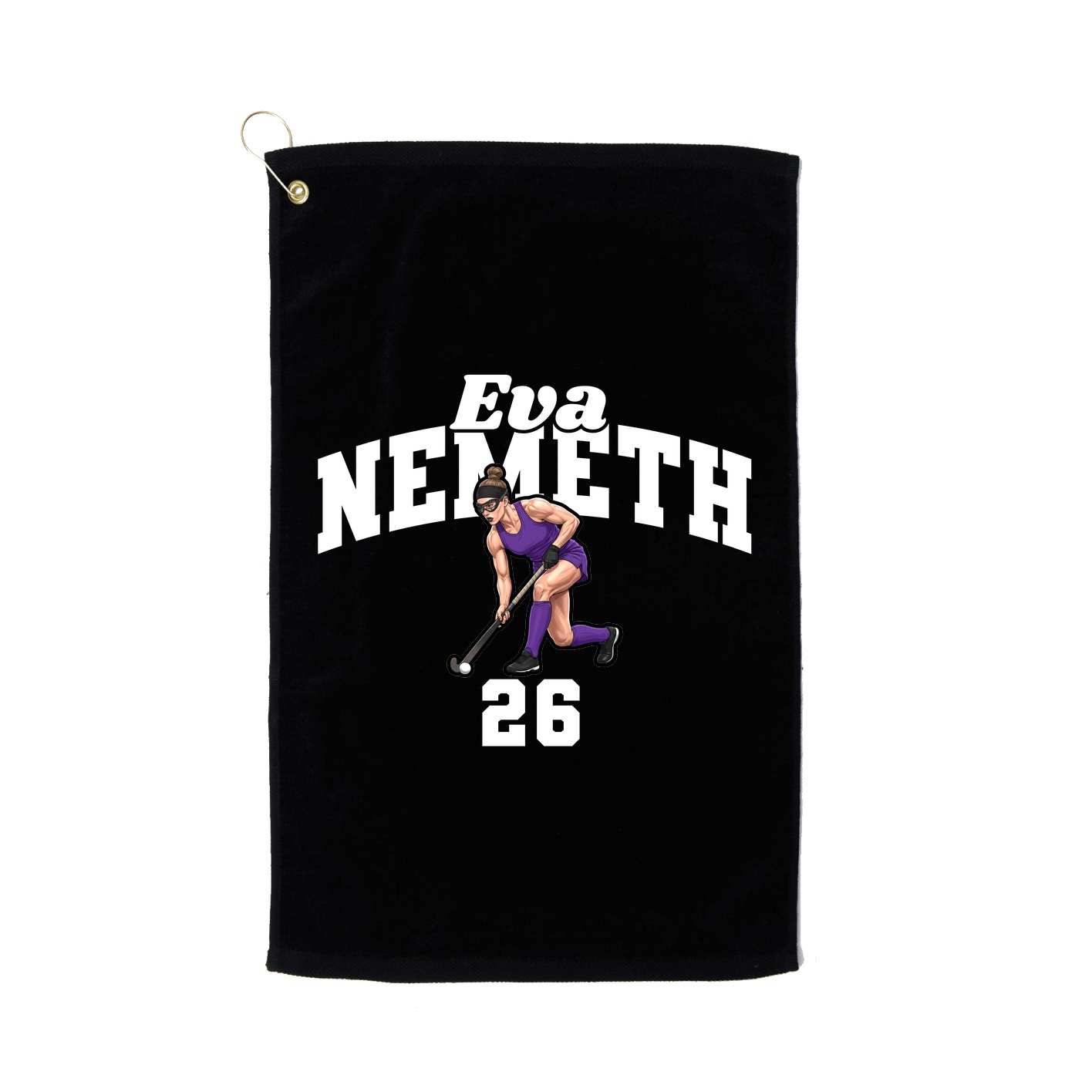 Golf Towel — Signature Arch in Black