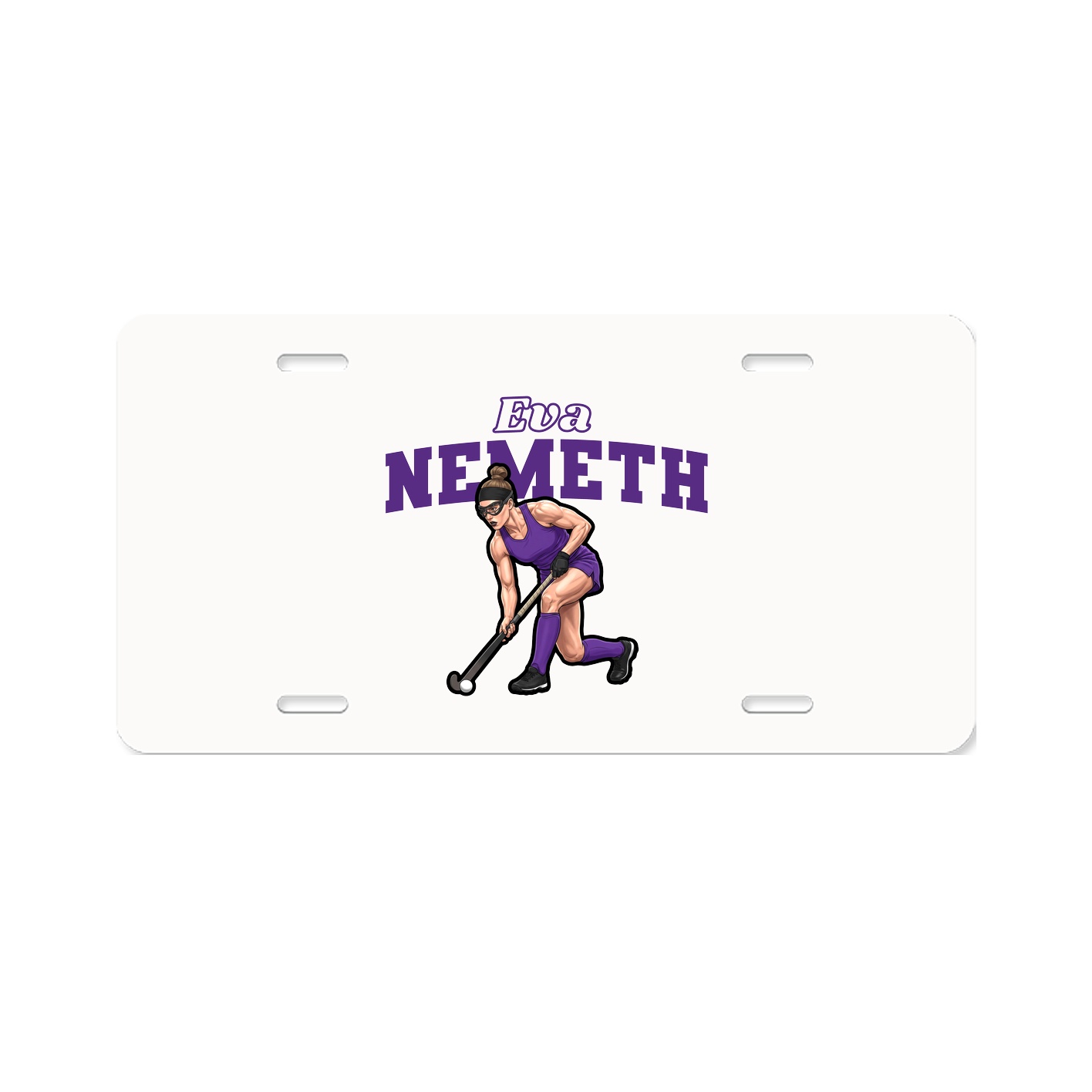License Plate — Name Arch in Classic