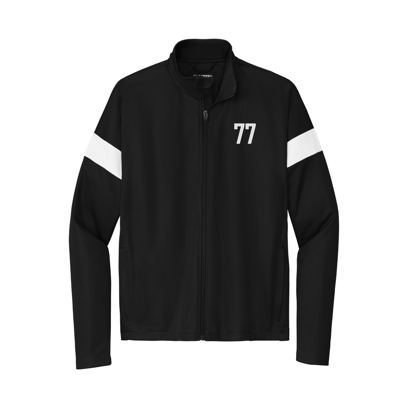 Team Travel Full-Zip Jacket — Front Shirsy in Black/White