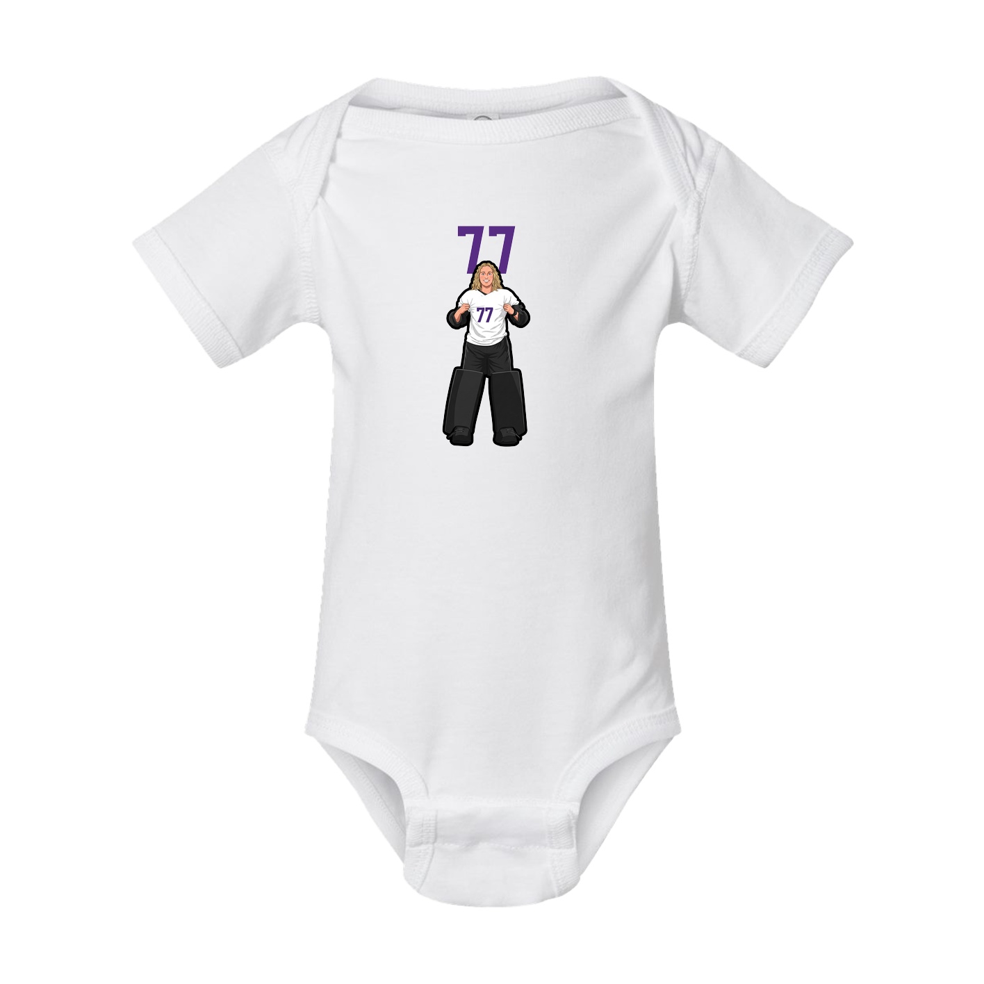 Baby Onesie — Number Top in White