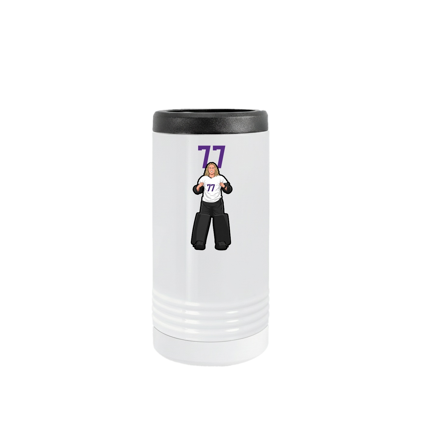 Slim Beverage Holder — Number Top in White