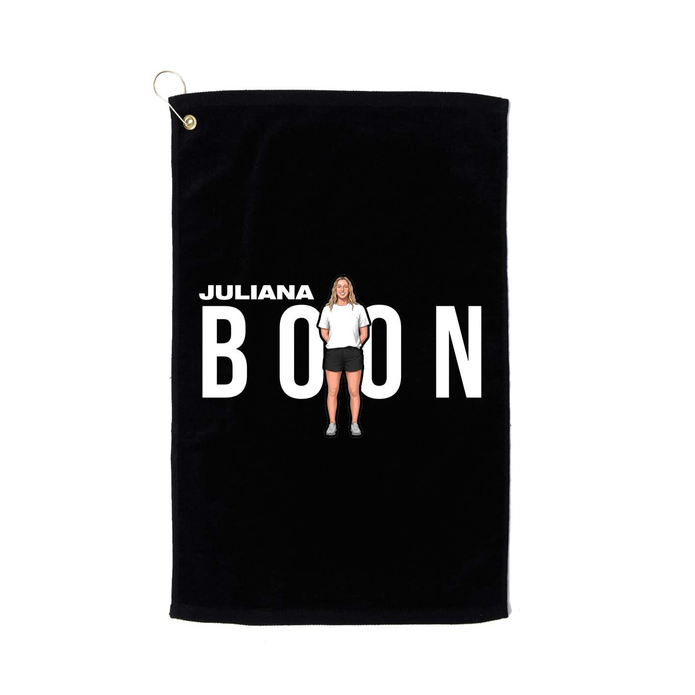 Golf Towel — Player Name in Black