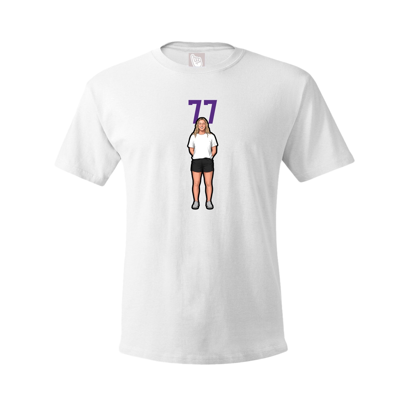 Tee — Number Top in White