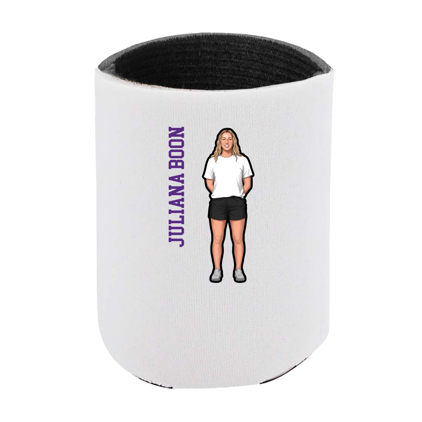 Can Holder — Name Vertical in White