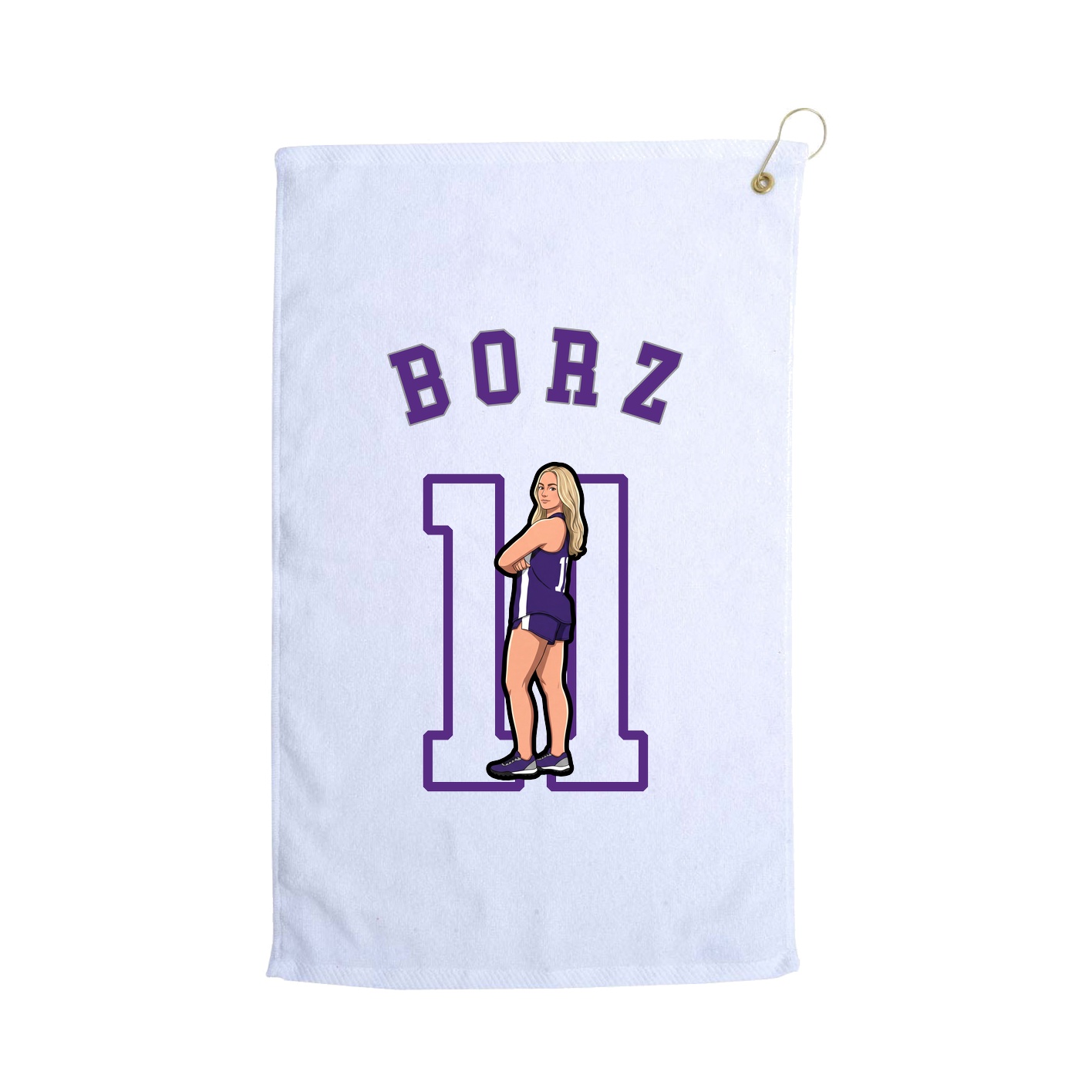 Golf Towel — Shirsey Arch in White