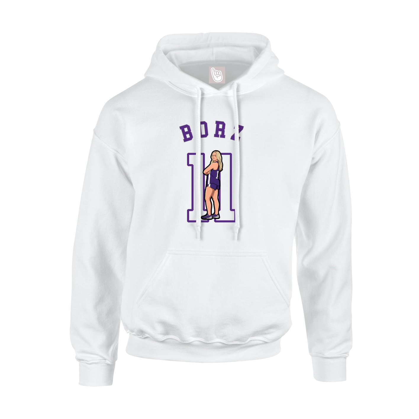 Youth Hoodie — Shirsey Arch in White