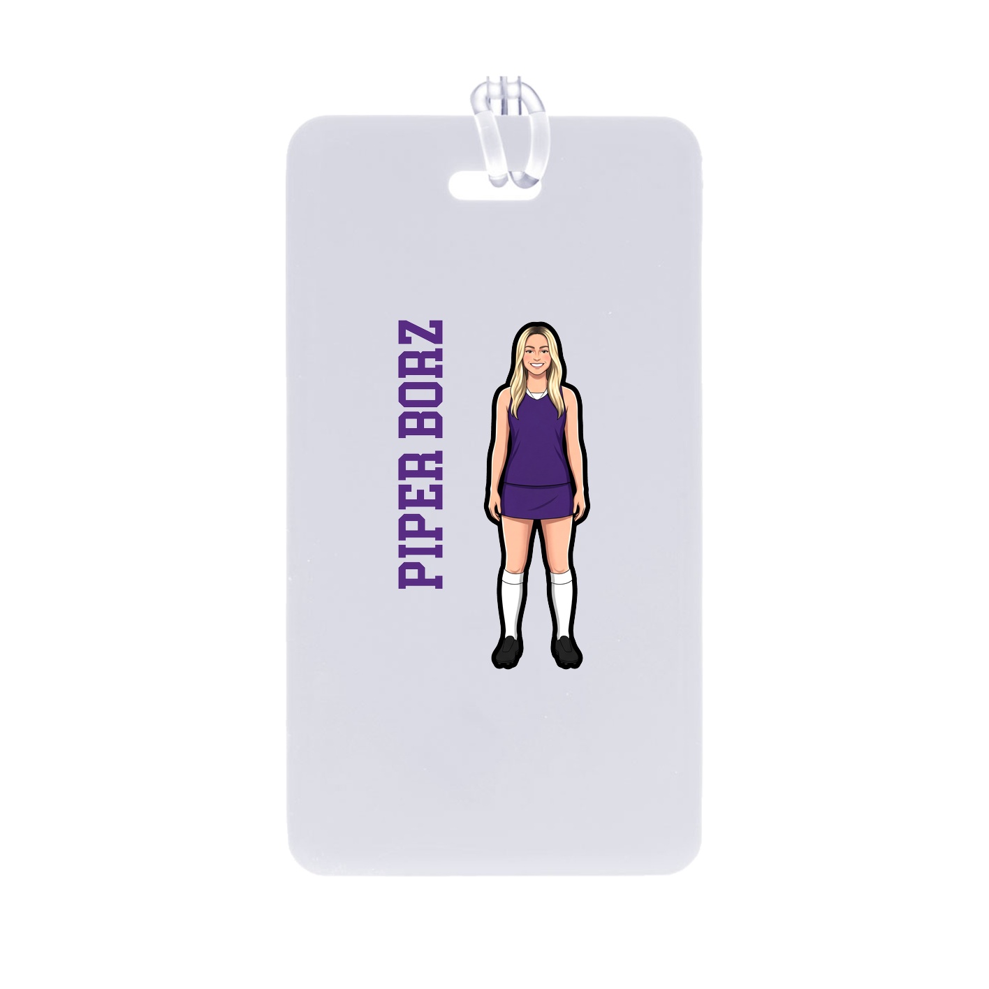 Bag Tag — Name Vertical in Classic