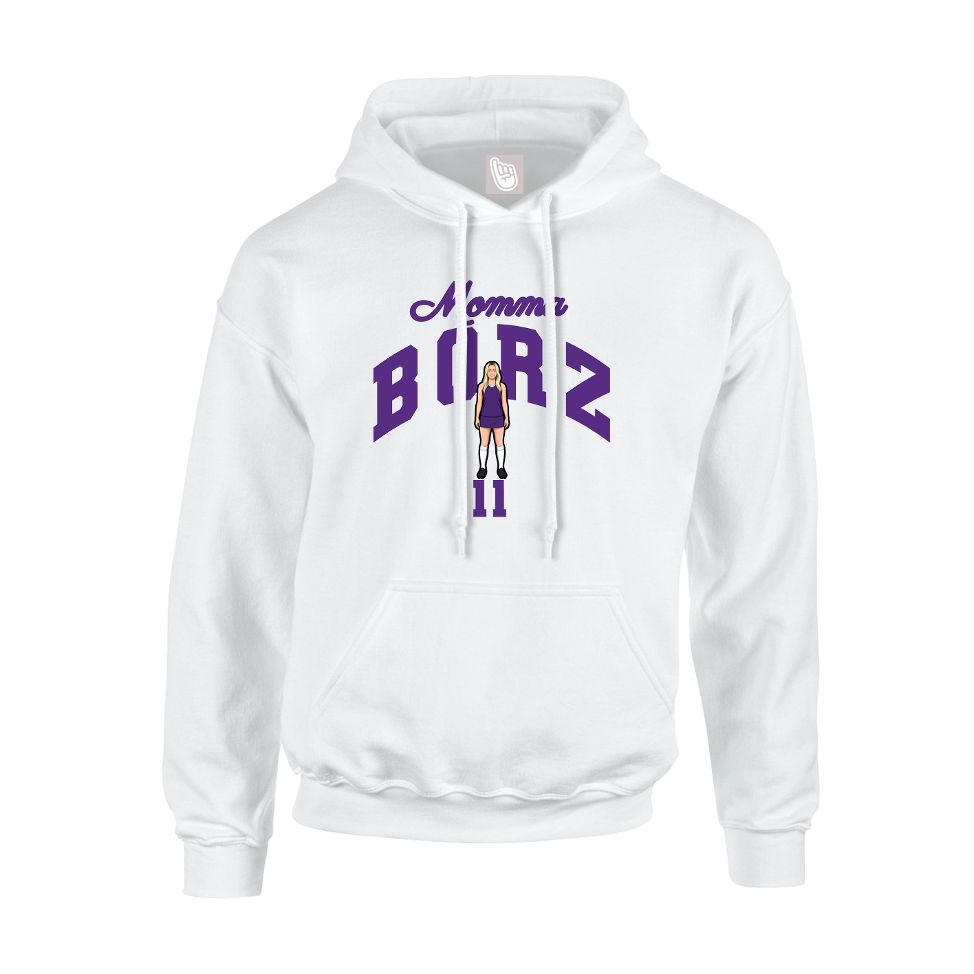 Youth Hoodie — Mothers Day Arch in White