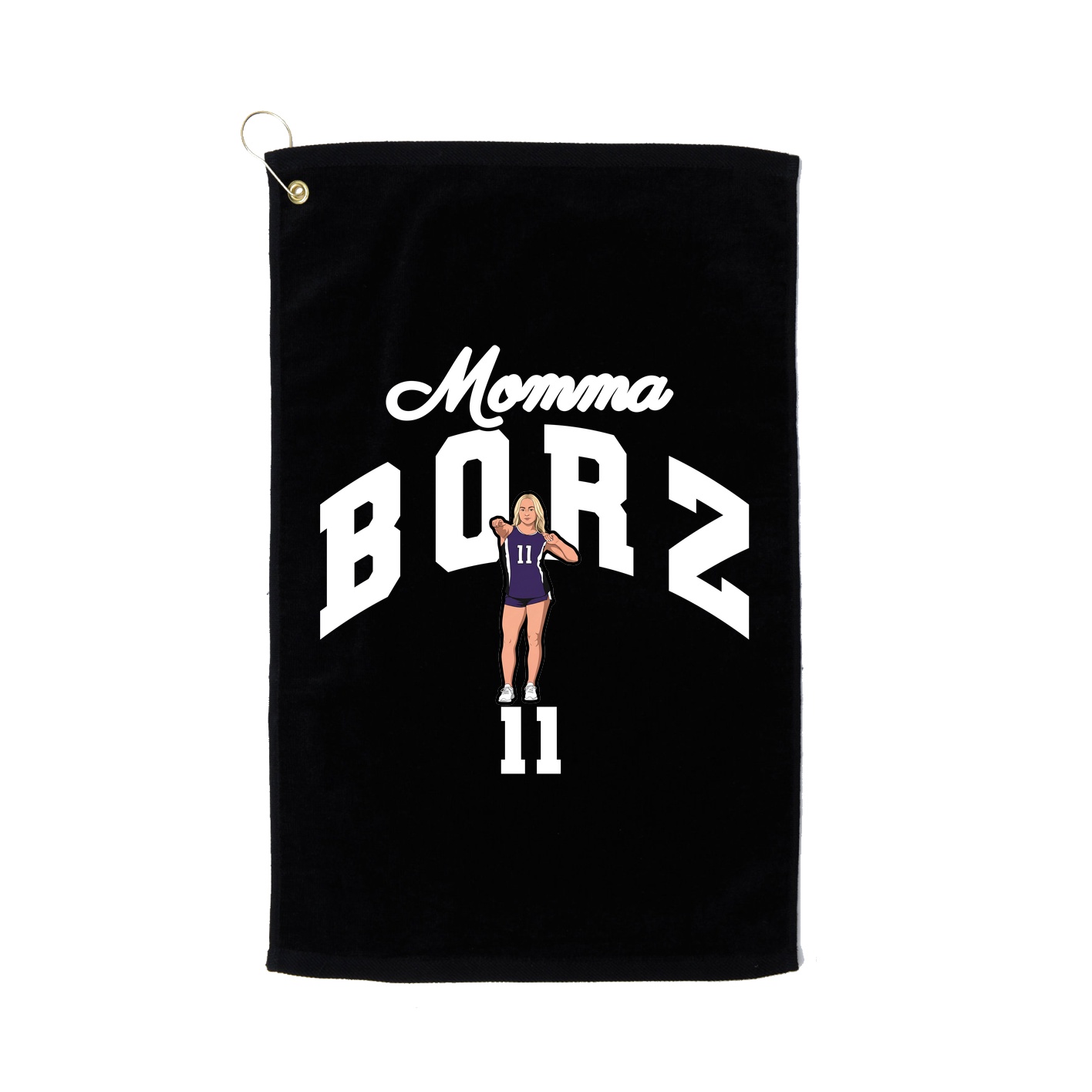 Golf Towel — Mothers Day Arch in Black