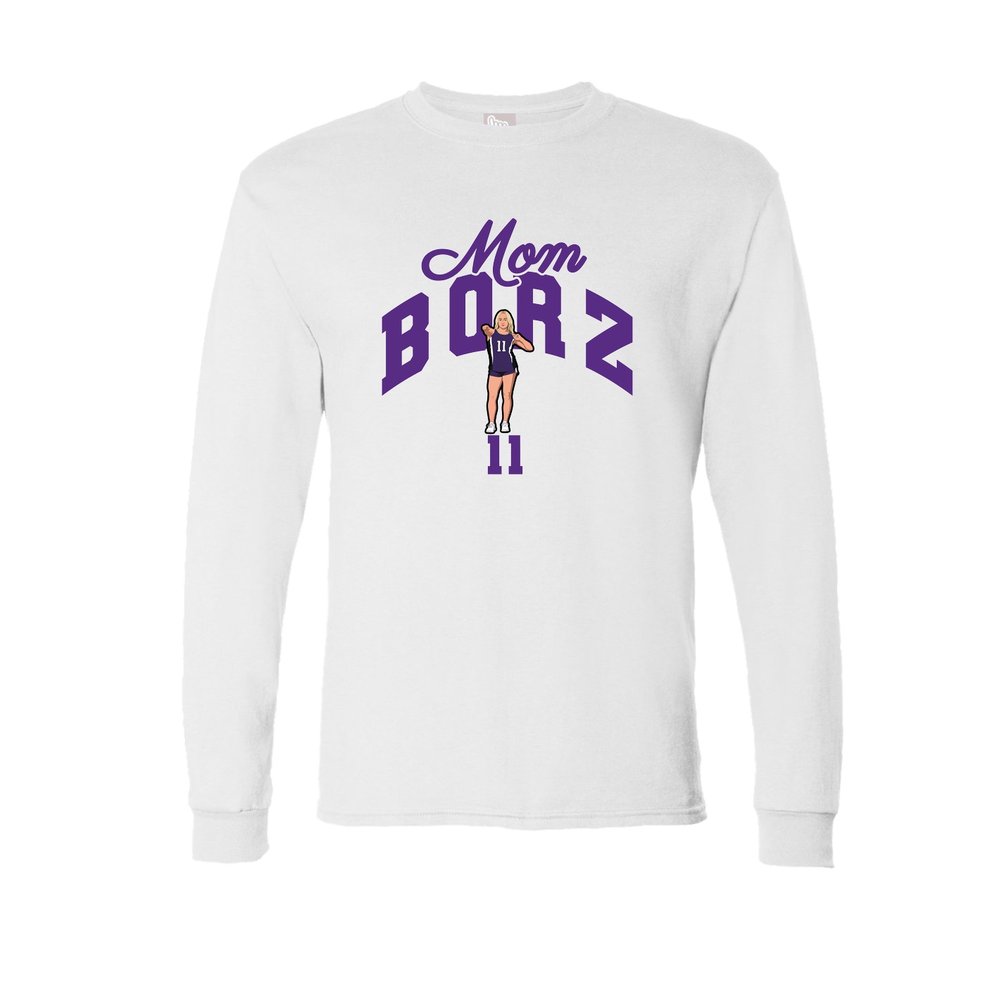 Long Sleeve Tee — Mothers Day Arch in White