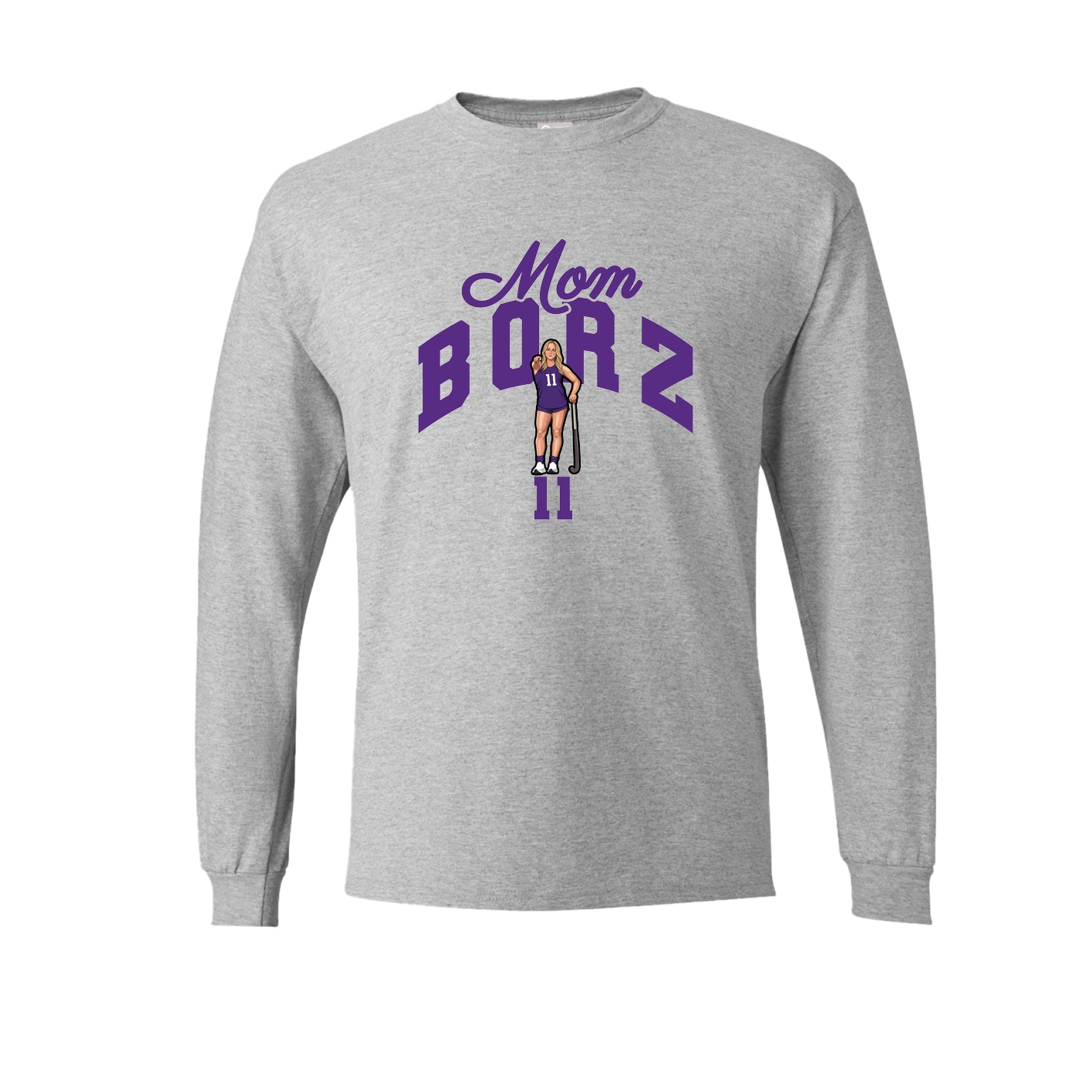 Long Sleeve Tee — Mothers Day Arch in Grey