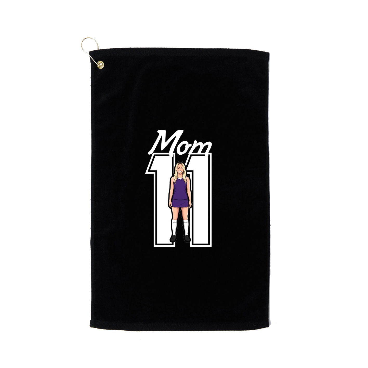 Golf Towel — Mothers Day Shirsey in Black