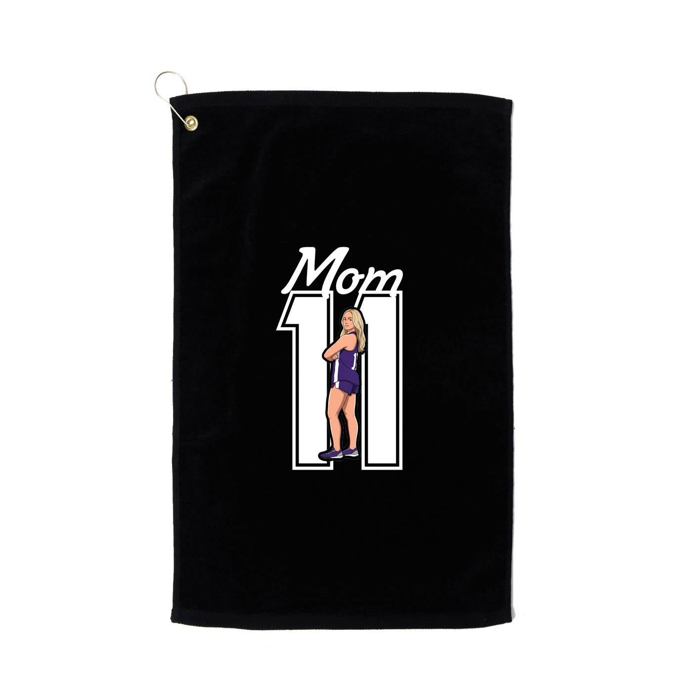 Golf Towel — Mothers Day Shirsey in Black