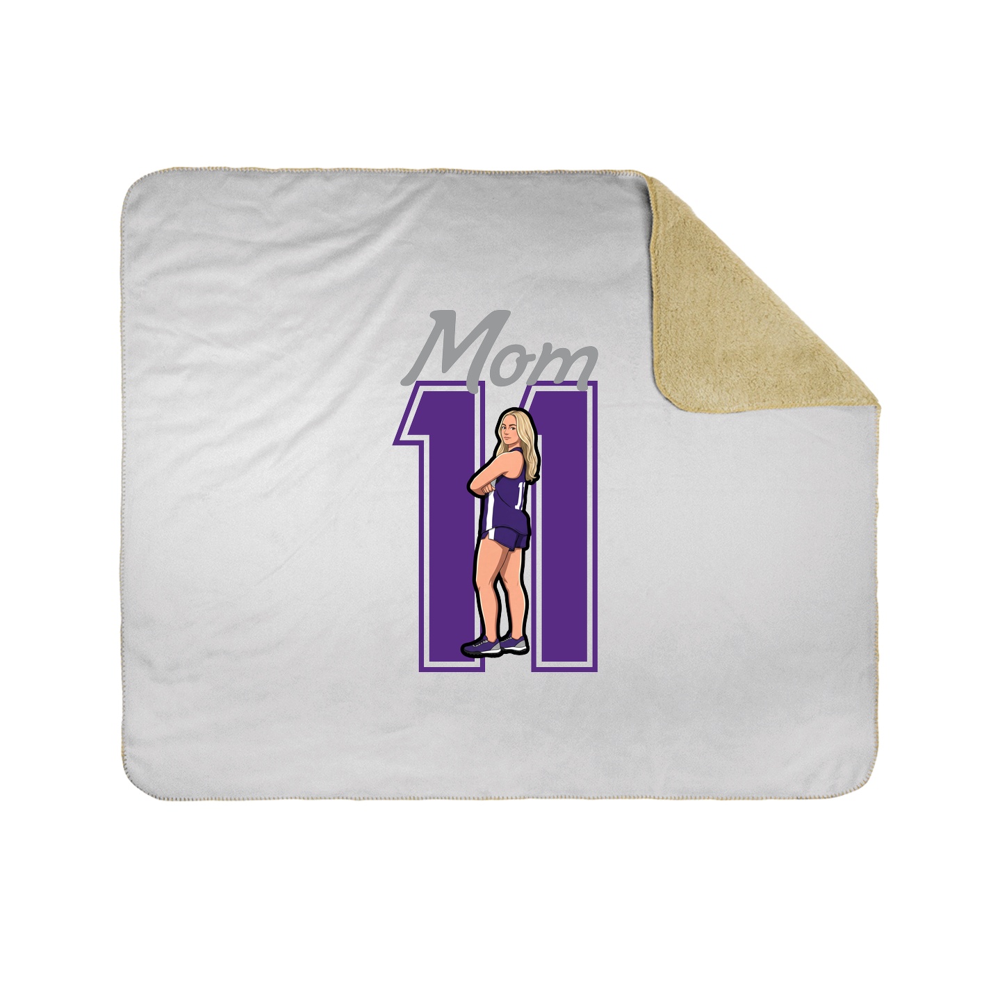Throw Blanket — Mothers Day Shirsey in White