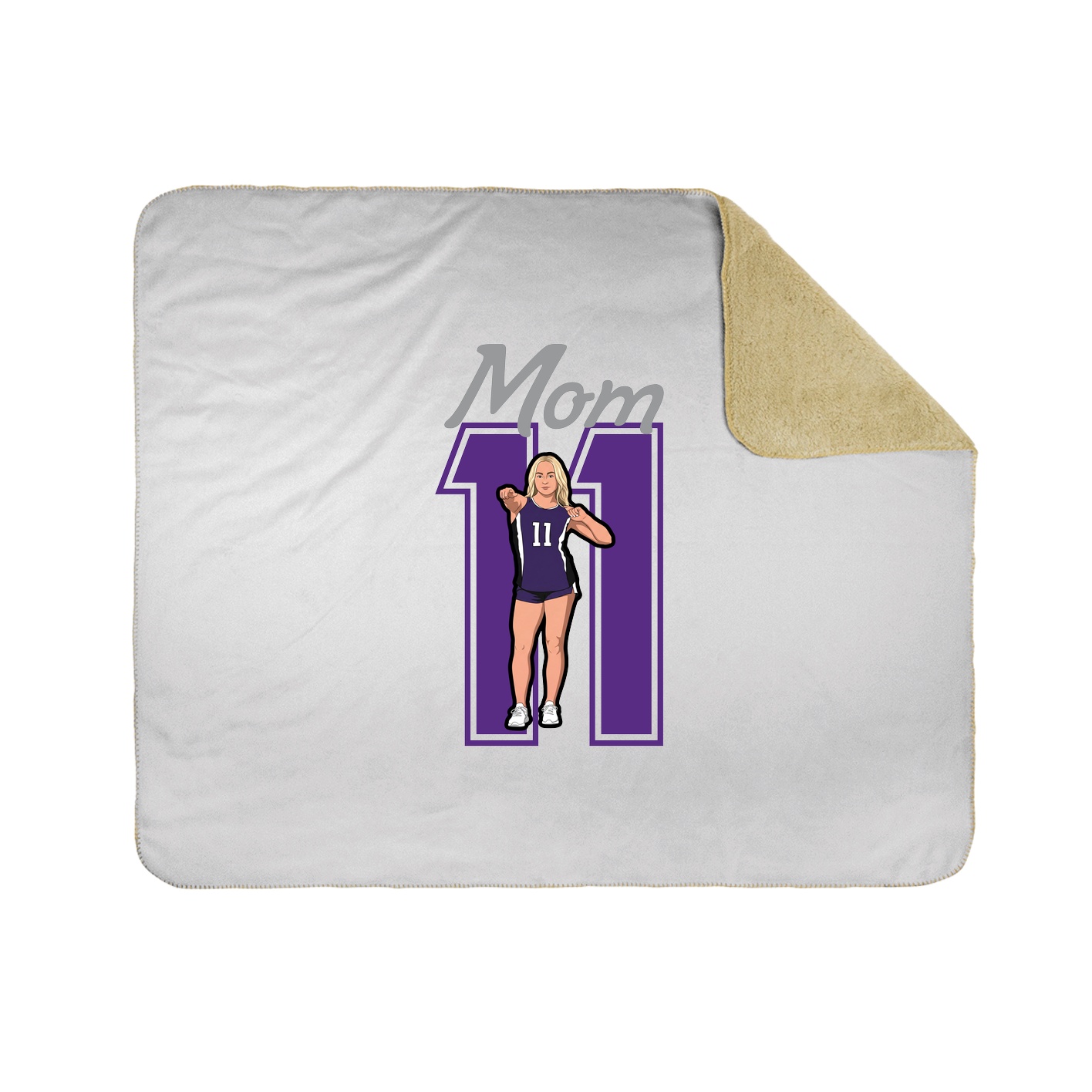 Throw Blanket — Mothers Day Shirsey in White
