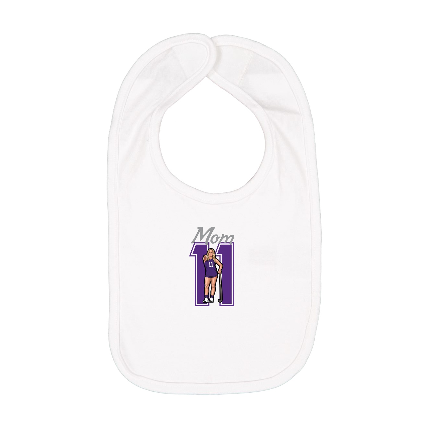 Infant Bib — Mothers Day Shirsey in White