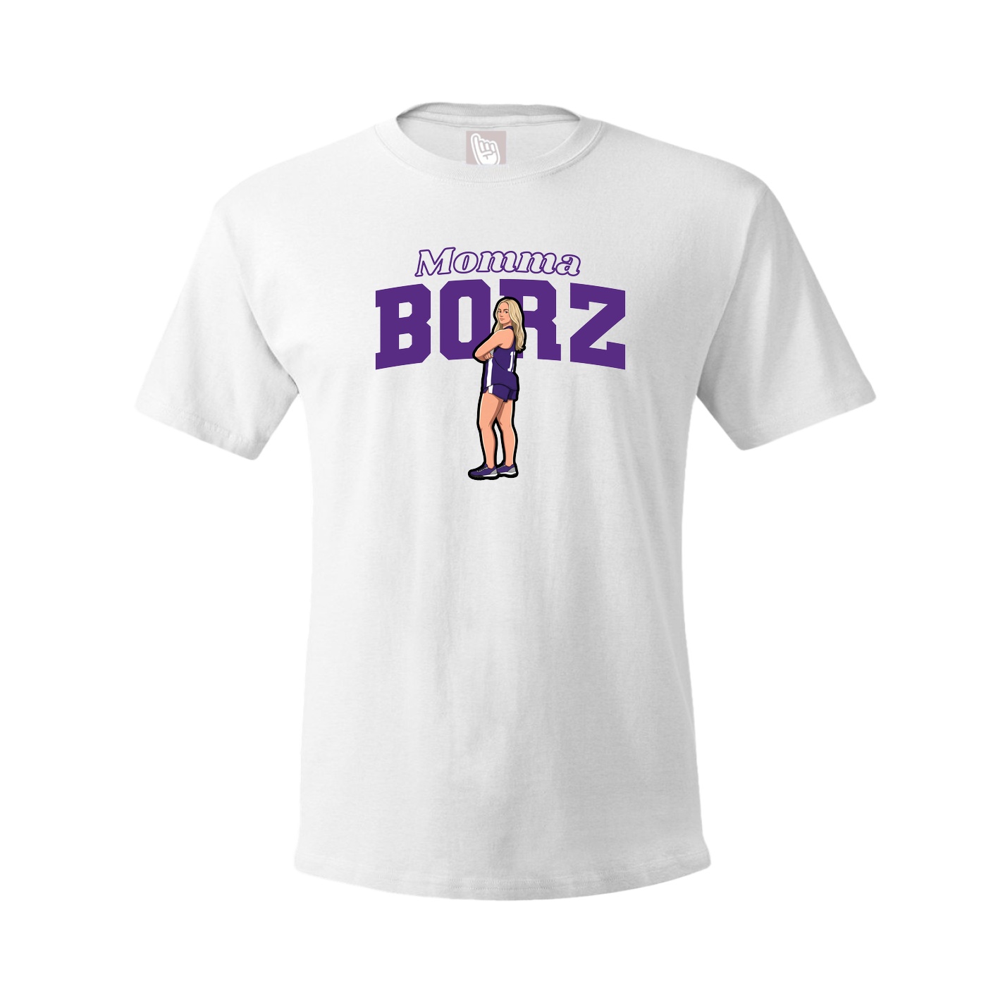 Youth Tee — Mothers Day Block in White