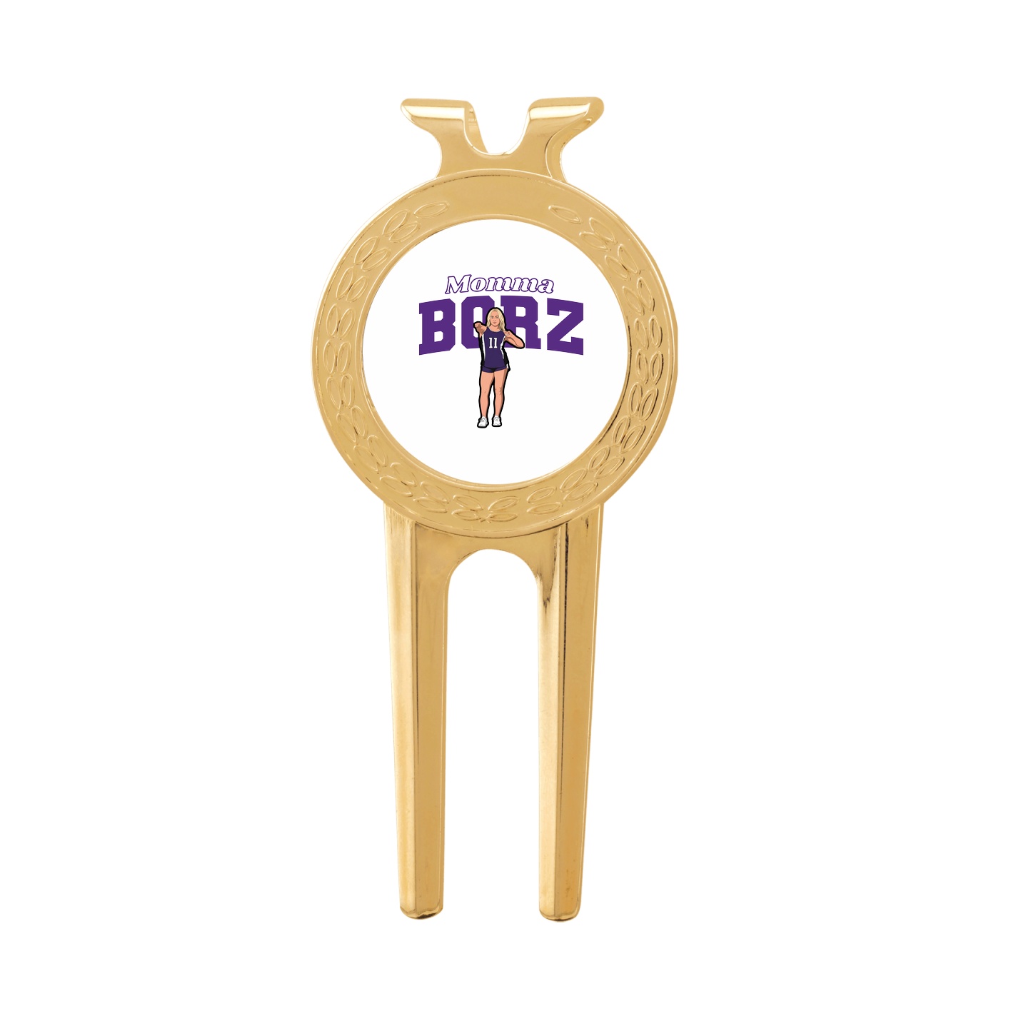 Divot Tool with Ball Marker — Mothers Day Block in Classic