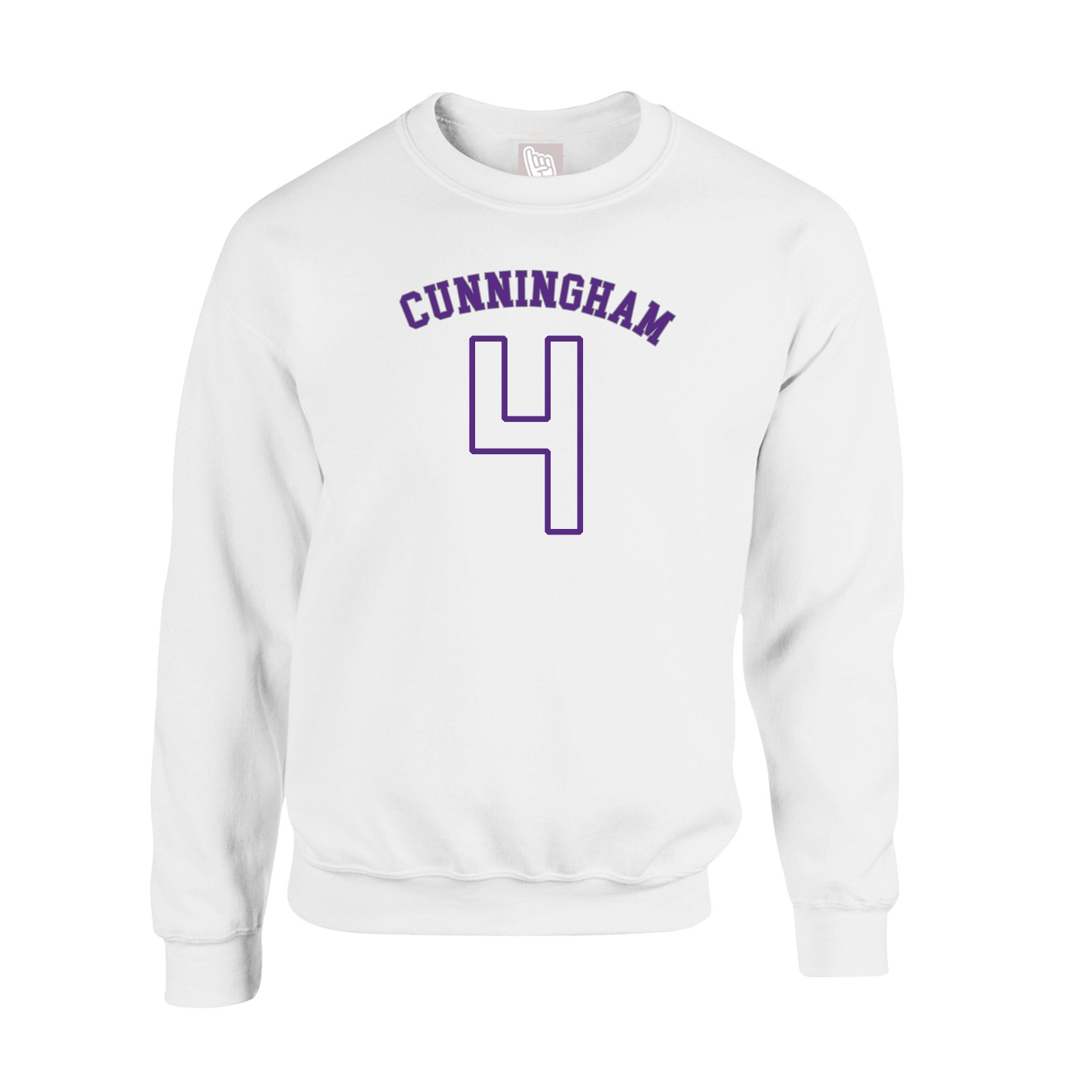 Fleece Crew — Shirsey Arch in White