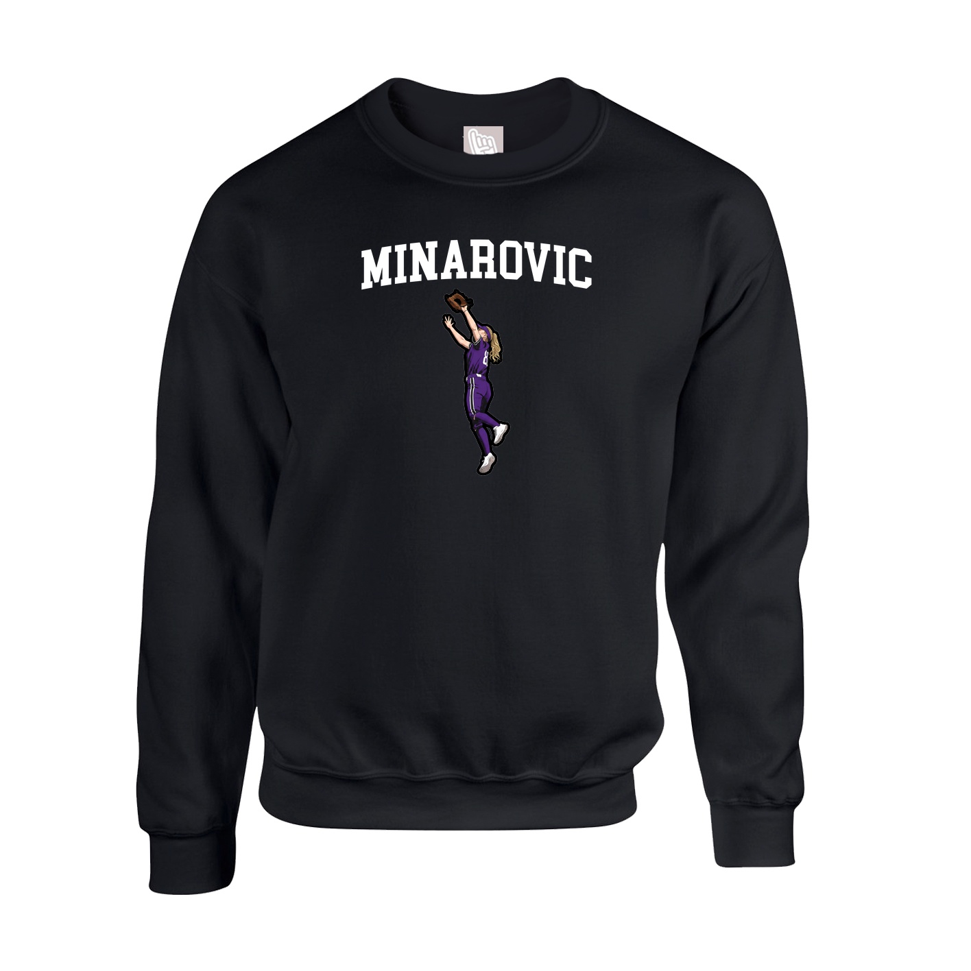 Fleece Crew — Shirsey in Black