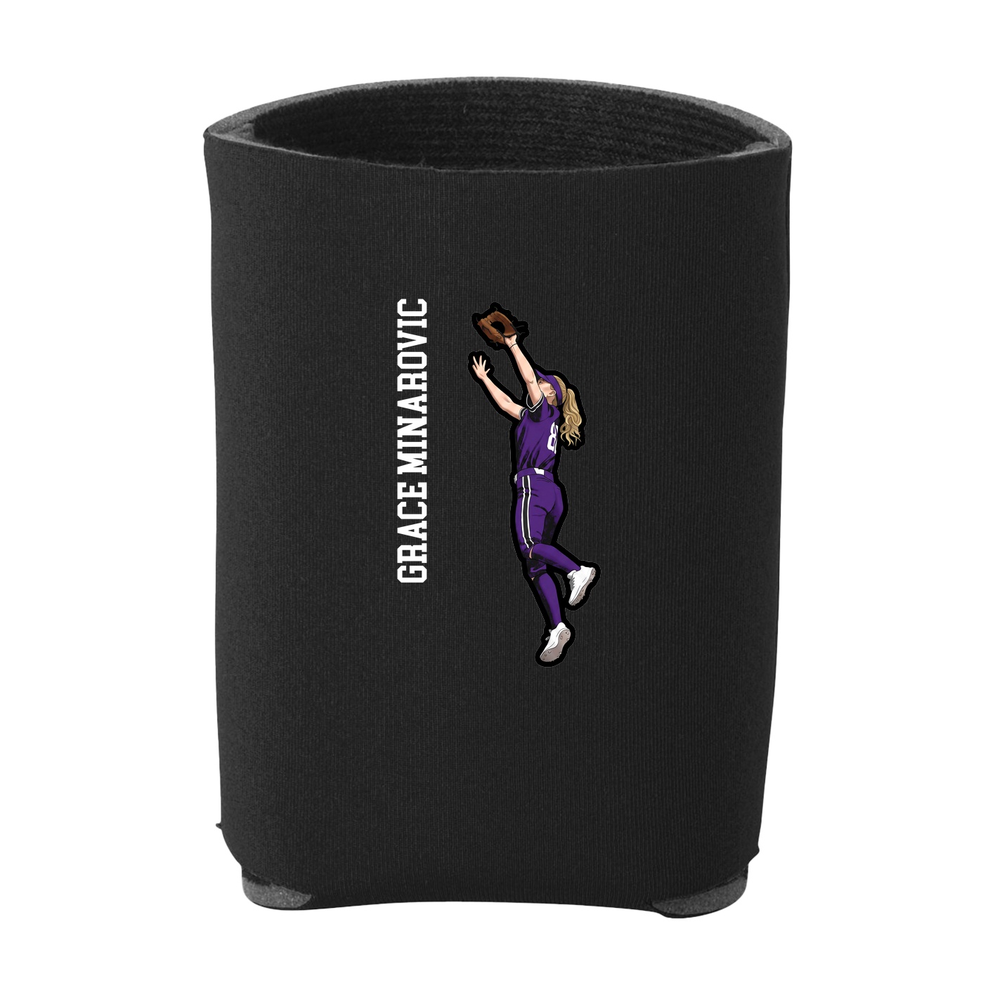 Can Holder — Name Vertical in Black