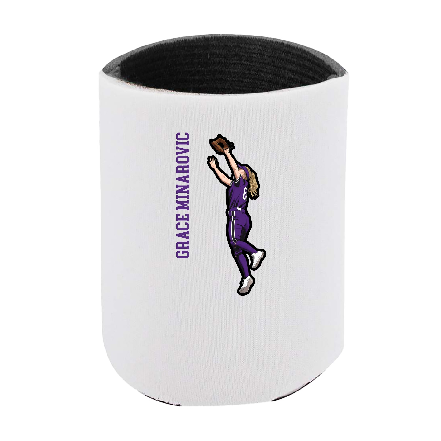 Can Holder — Name Vertical in White