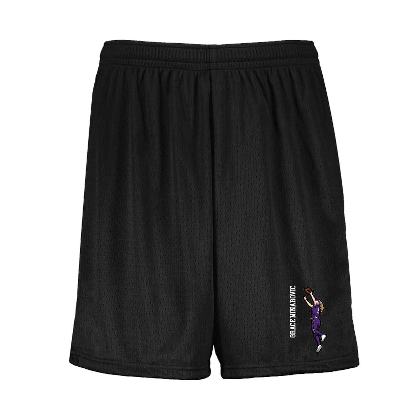 Shorts — Name Vertical in Black