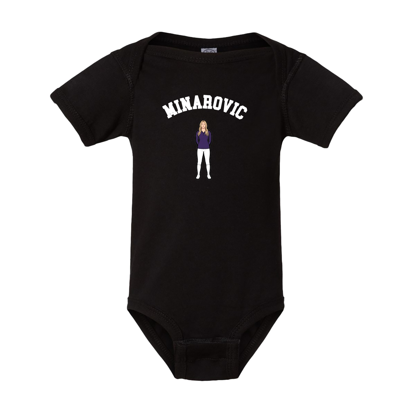 Baby Onesie — Shirsey Arch in Black