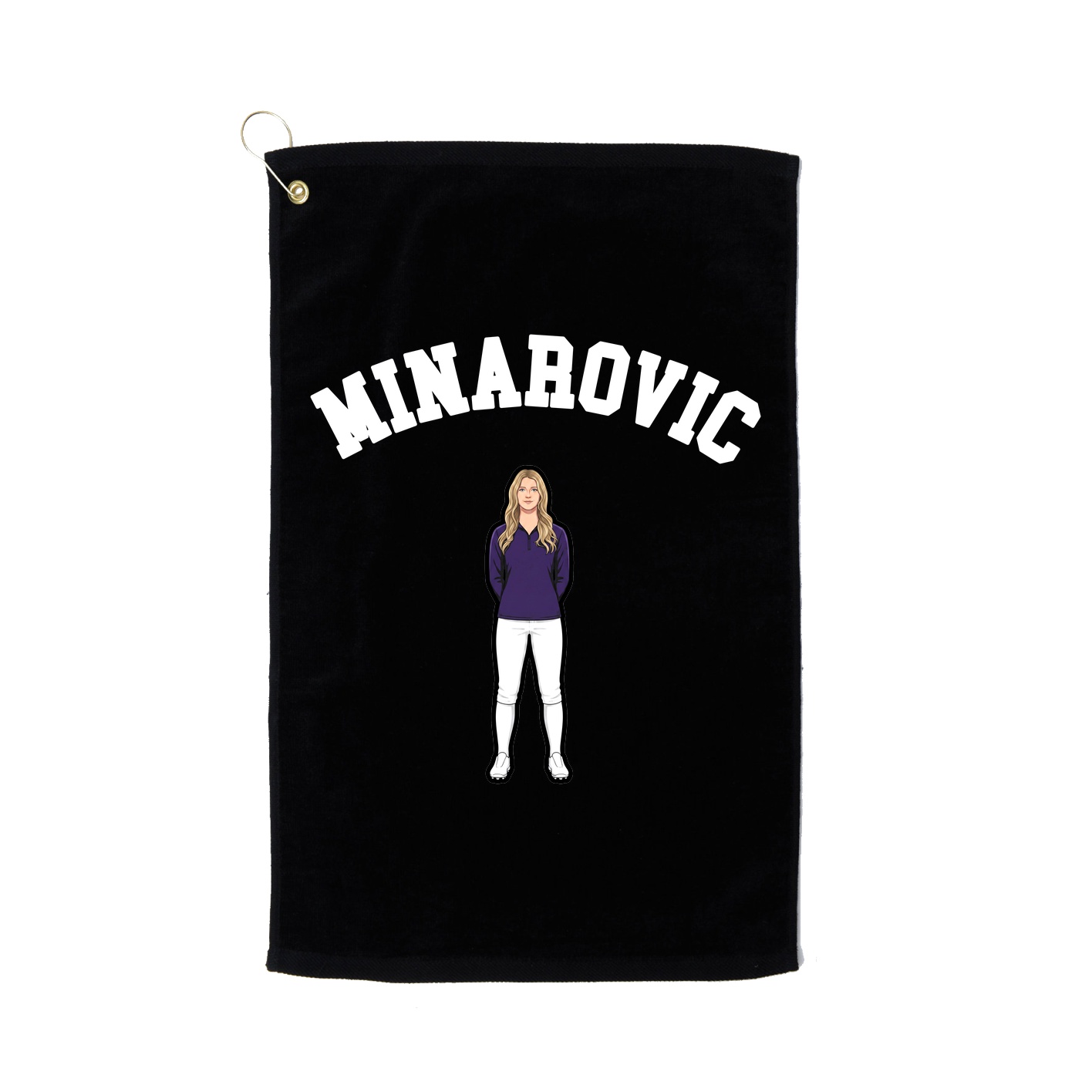 Golf Towel — Shirsey Arch in Black