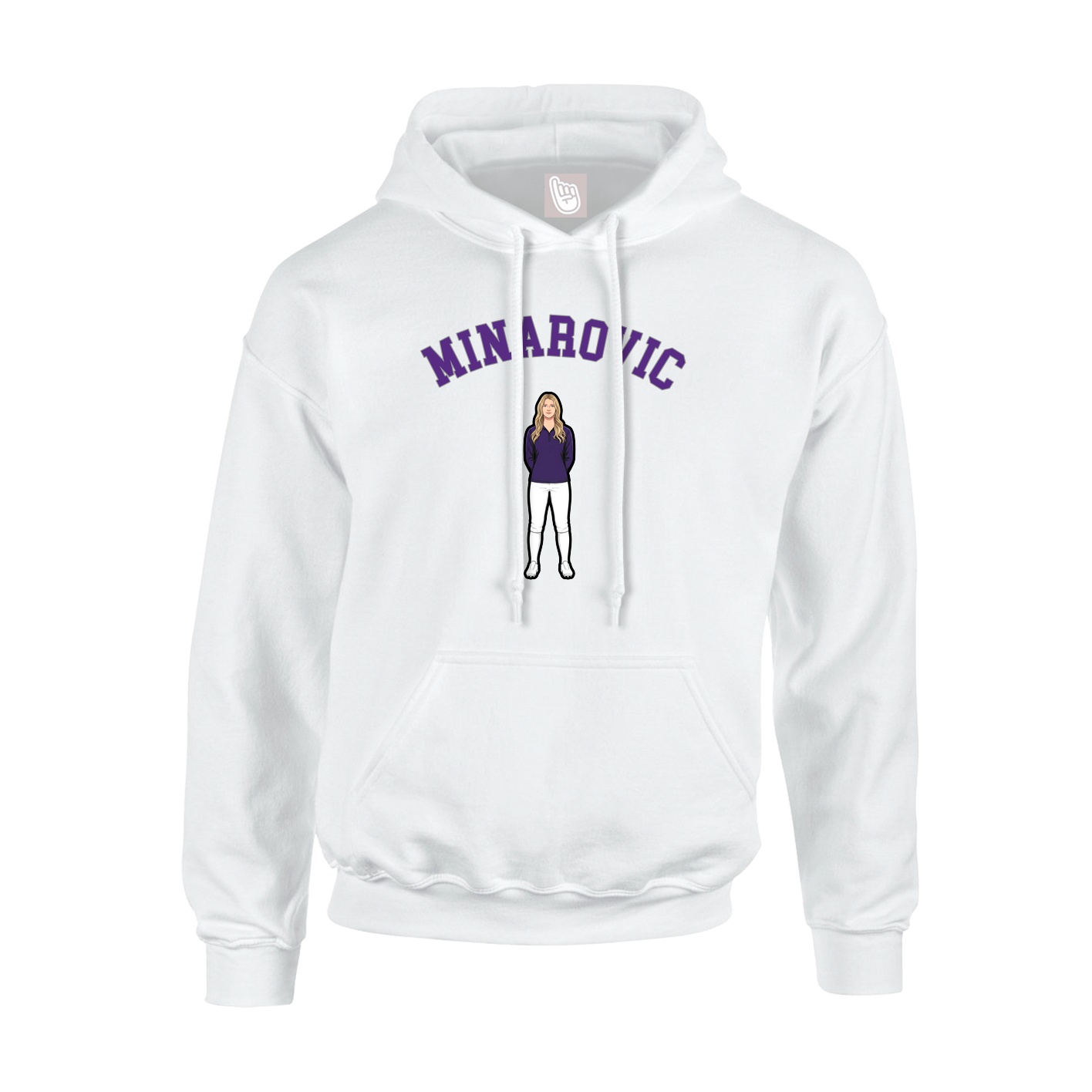 Youth Hoodie — Shirsey Arch in White