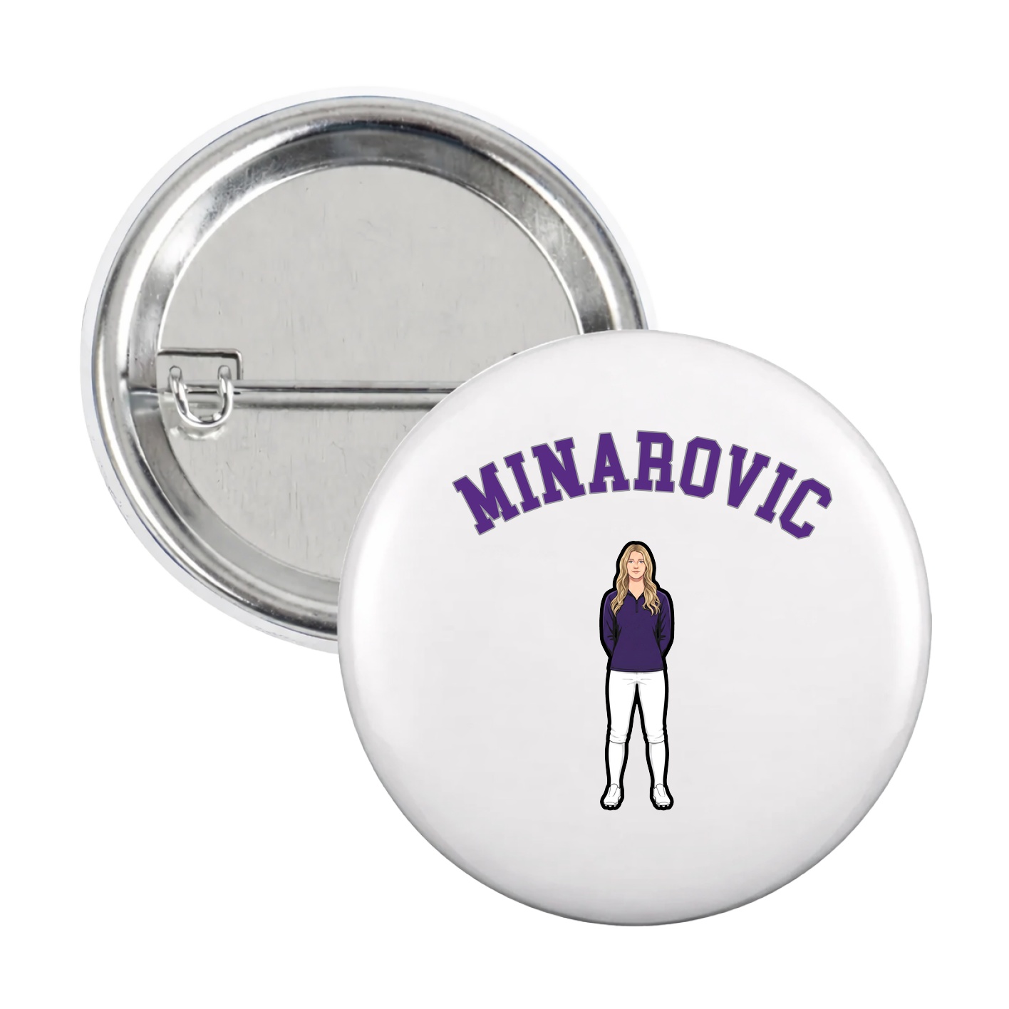 Game Day Button — Shirsey Arch in White