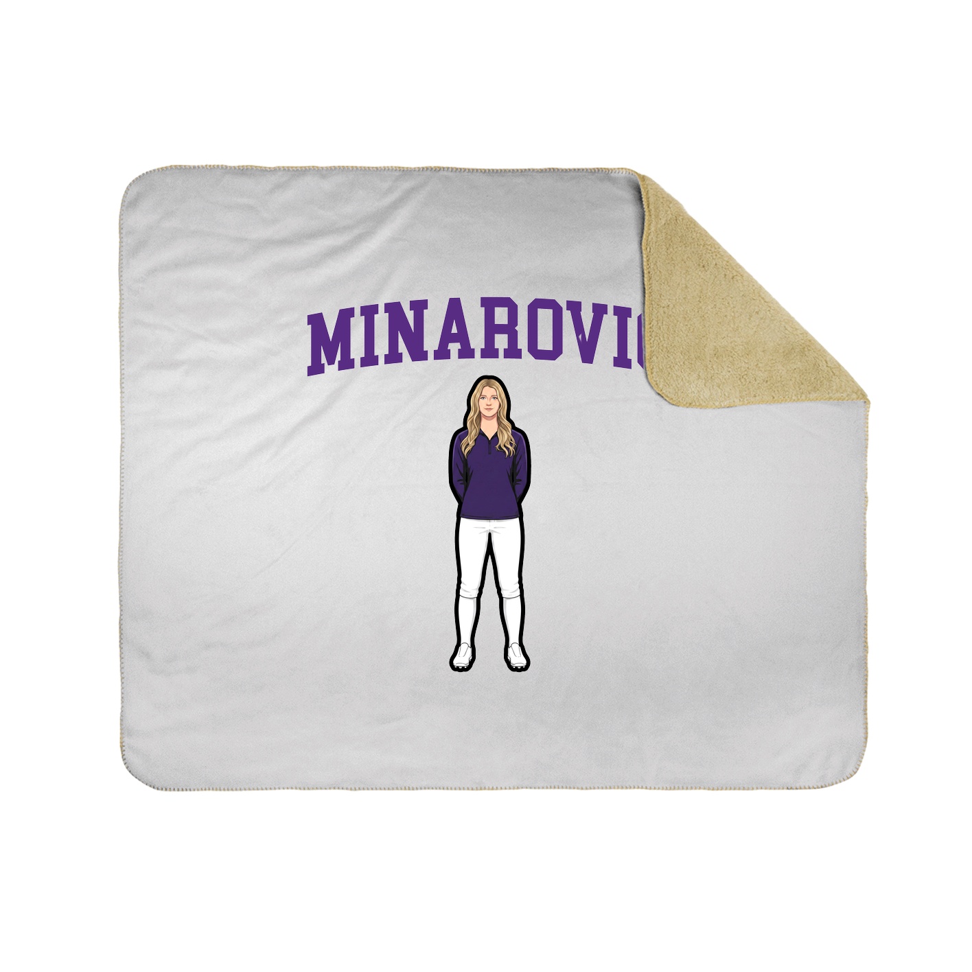 Throw Blanket — Shirsey in White