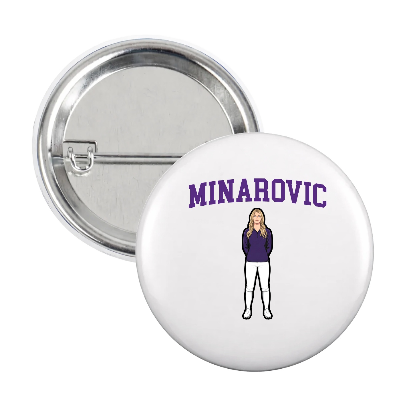 Game Day Button — Shirsey in White